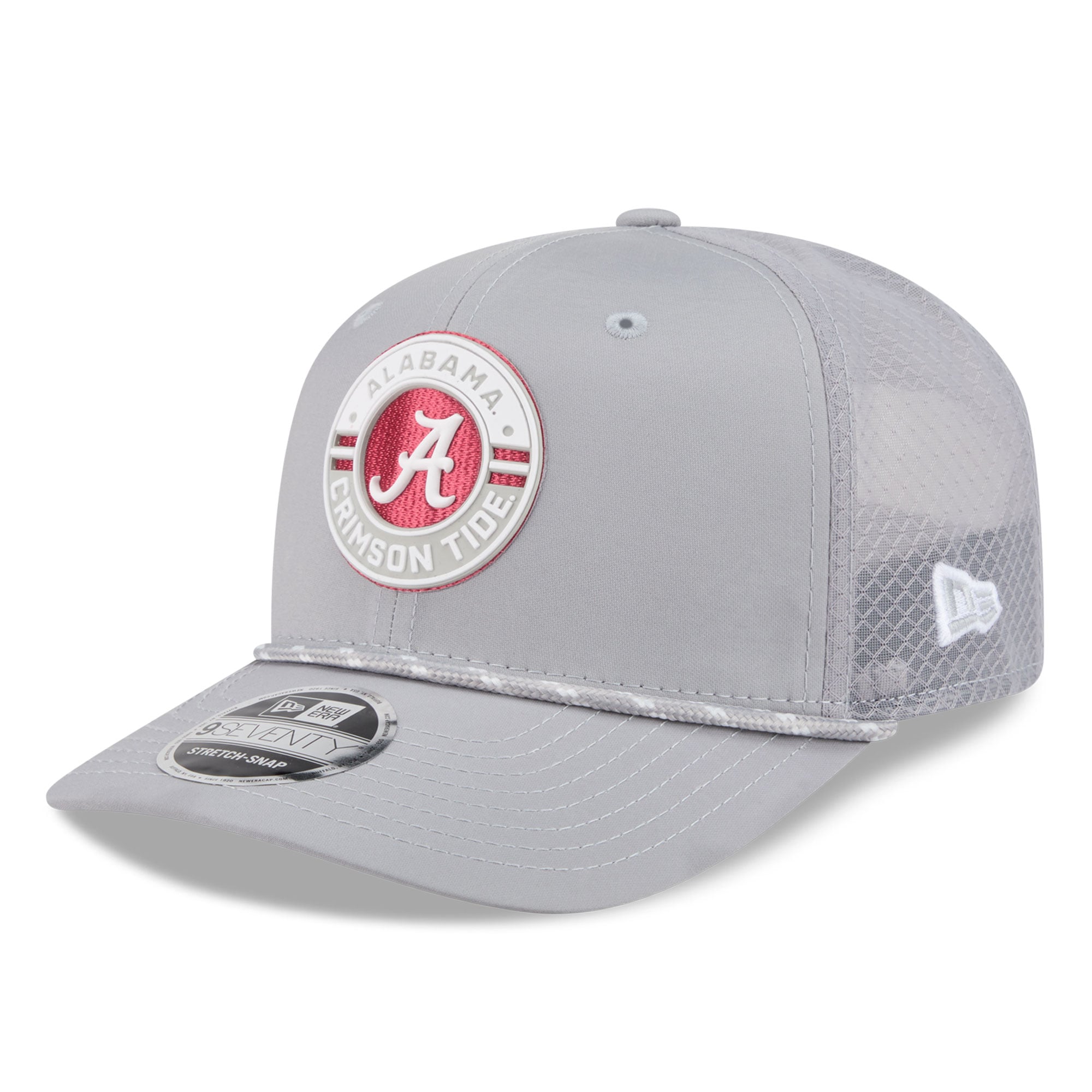 Men's New Era Gray Alabama Crimson Tide Rope 9SEVENTY Adjustable Hat