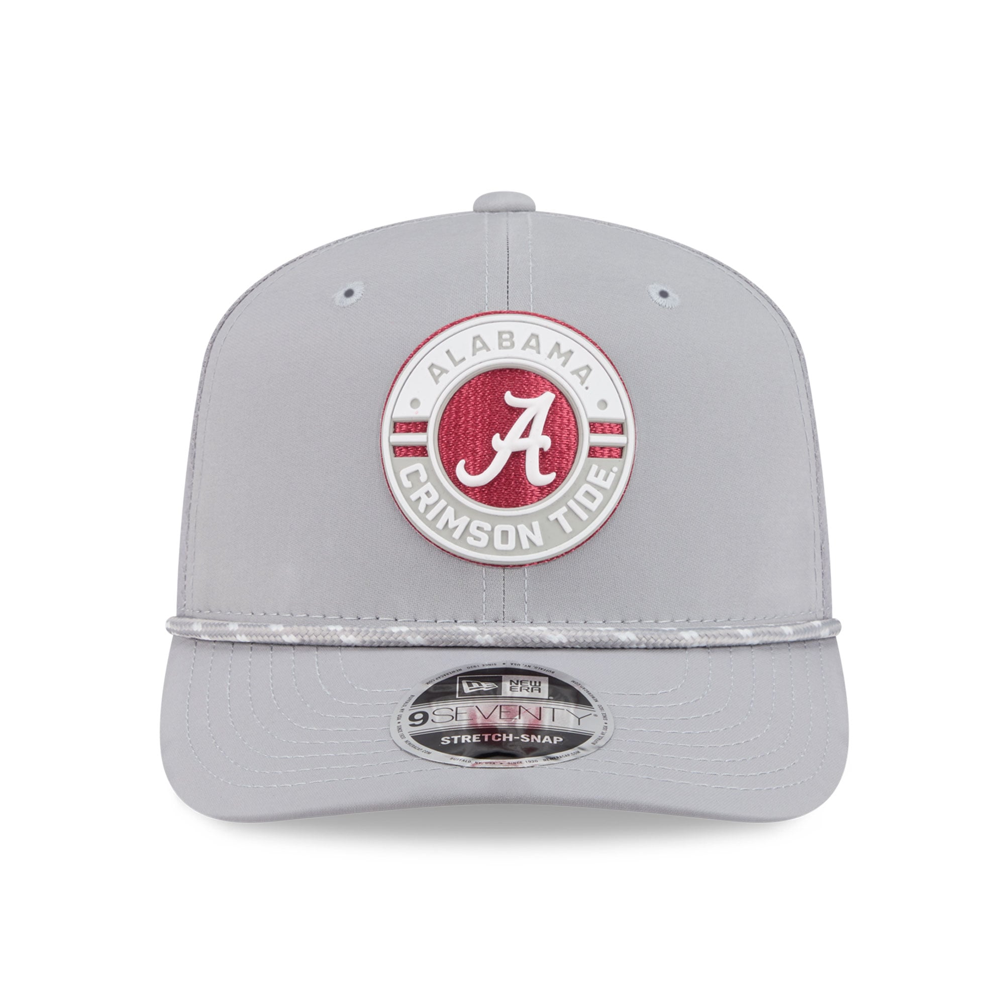 Men's New Era Gray Alabama Crimson Tide Rope 9SEVENTY Adjustable Hat