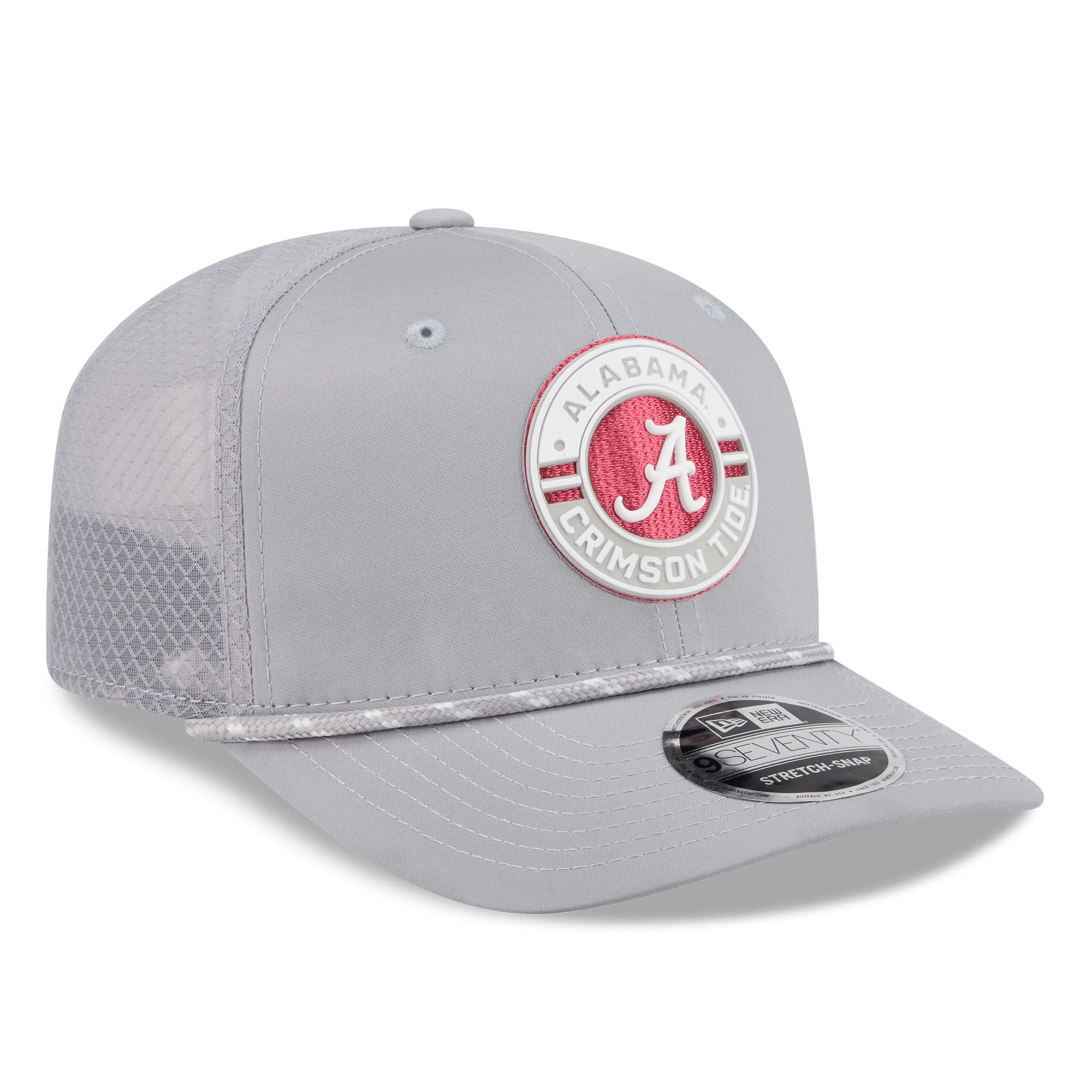 Men's New Era Gray Alabama Crimson Tide Rope 9SEVENTY Adjustable Hat
