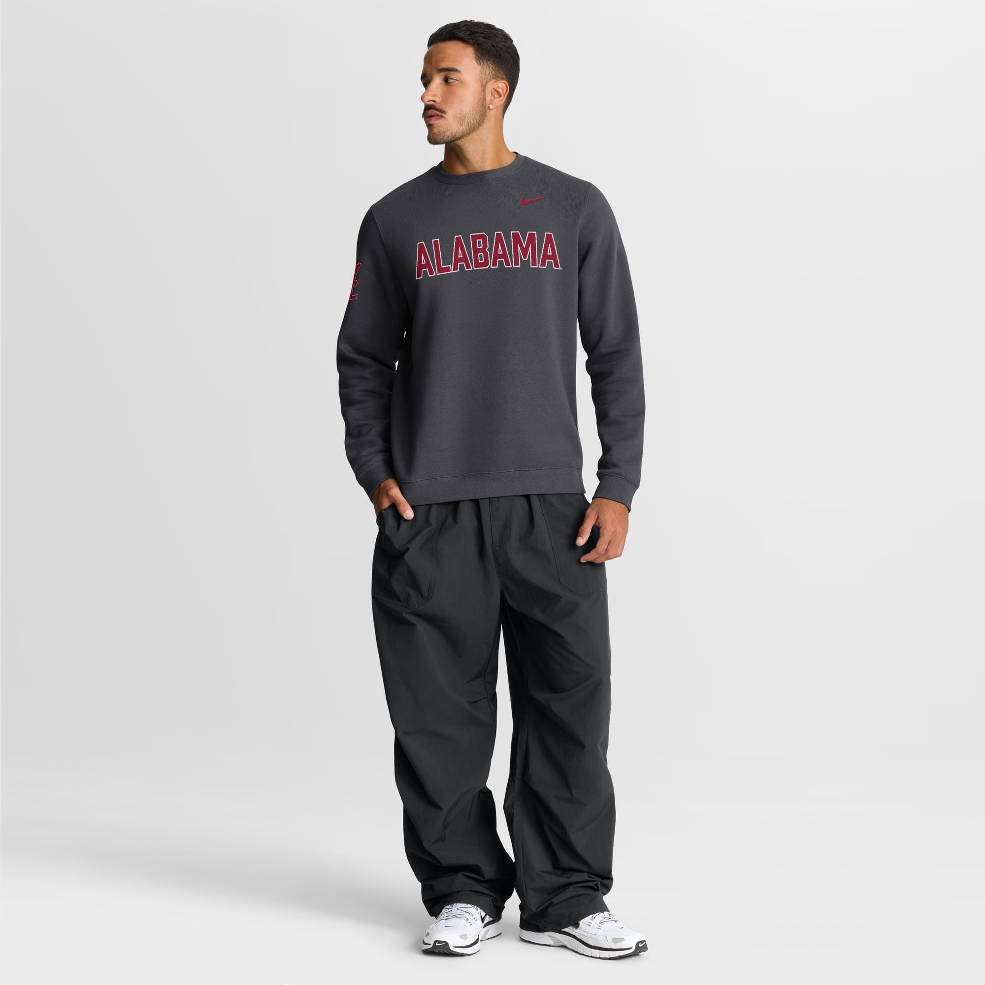 Sweat-shirt Nike Crimson Alabama Tide 2026 Sideline Club pour homme