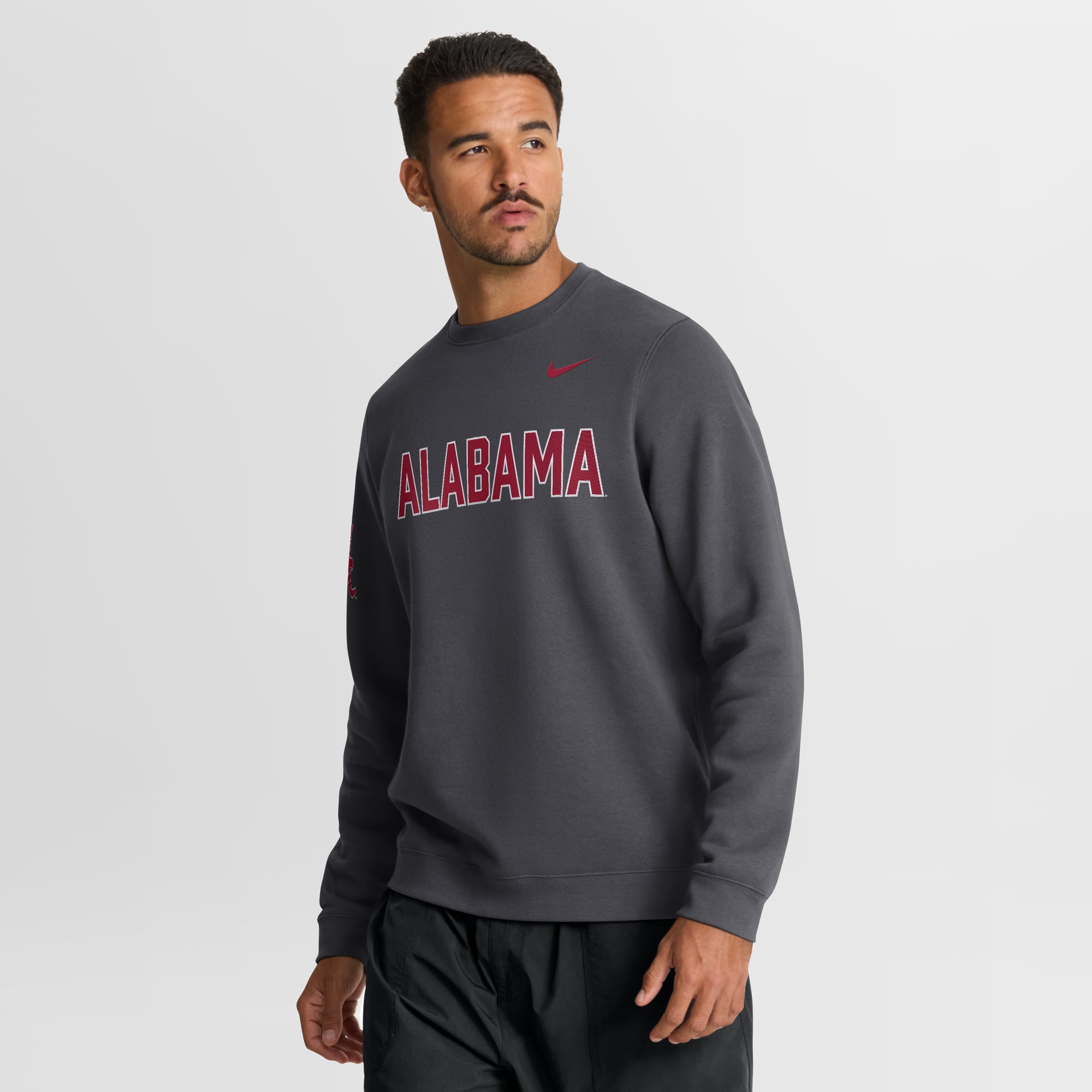 Men's Nike Crimson Alabama Tide 2026 Sideline Club Sweatshirt
