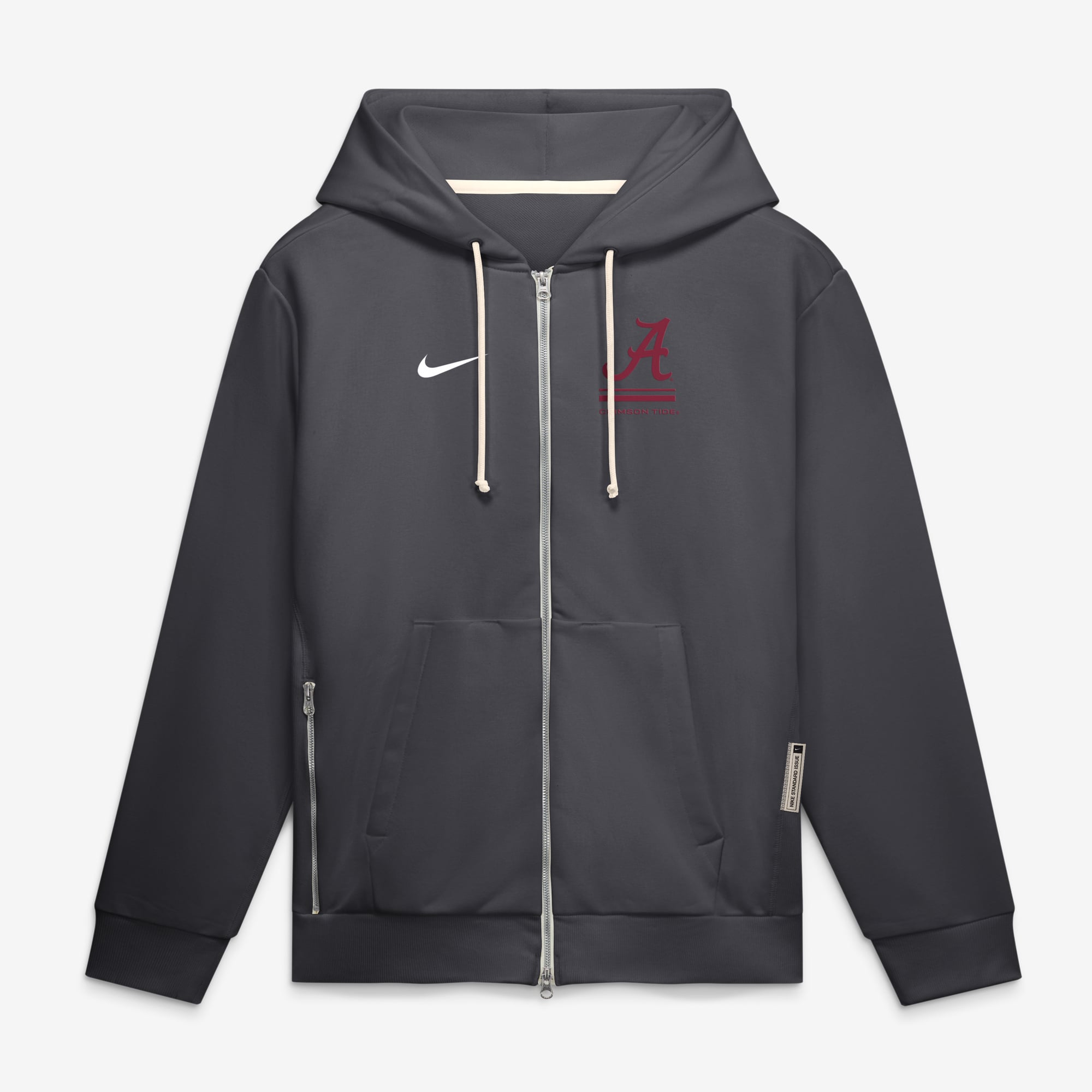 Men's Nike  Crimson Alabama Tide 2026 Sideline Standard Issue Dri-FIT Full-Zip Hoodie
