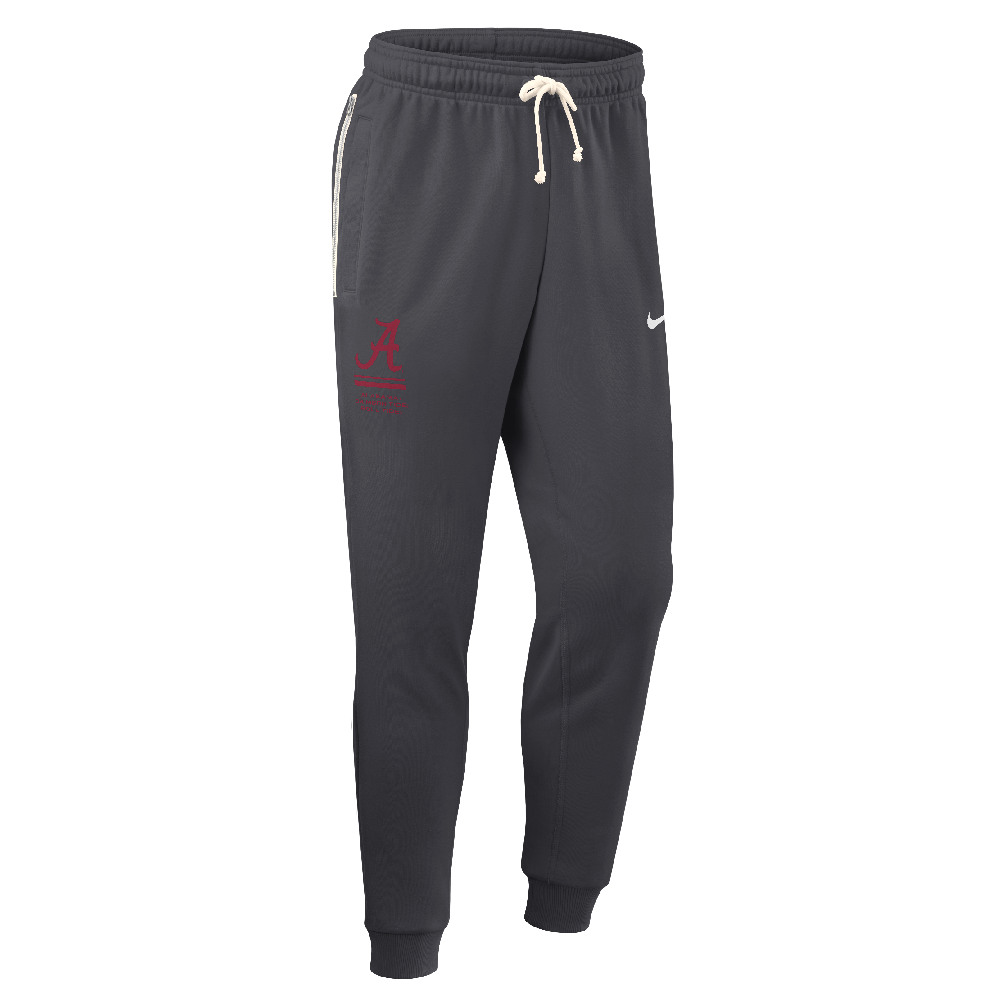 Men's Nike Anthracite Alabama Crimson Tide 2026 Sideline Standard Issue Dri-FIT Taper Pants