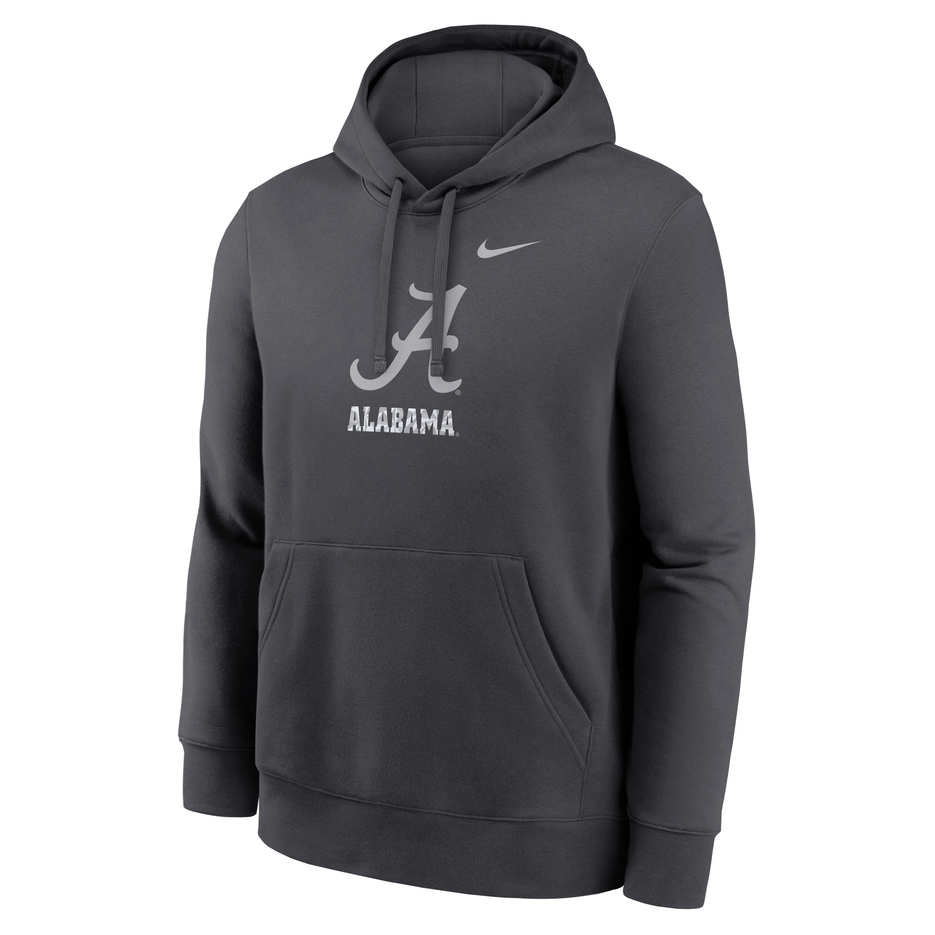 Men's Nike  Anthracite Alabama Crimson Tide Club Fleece Hoodie