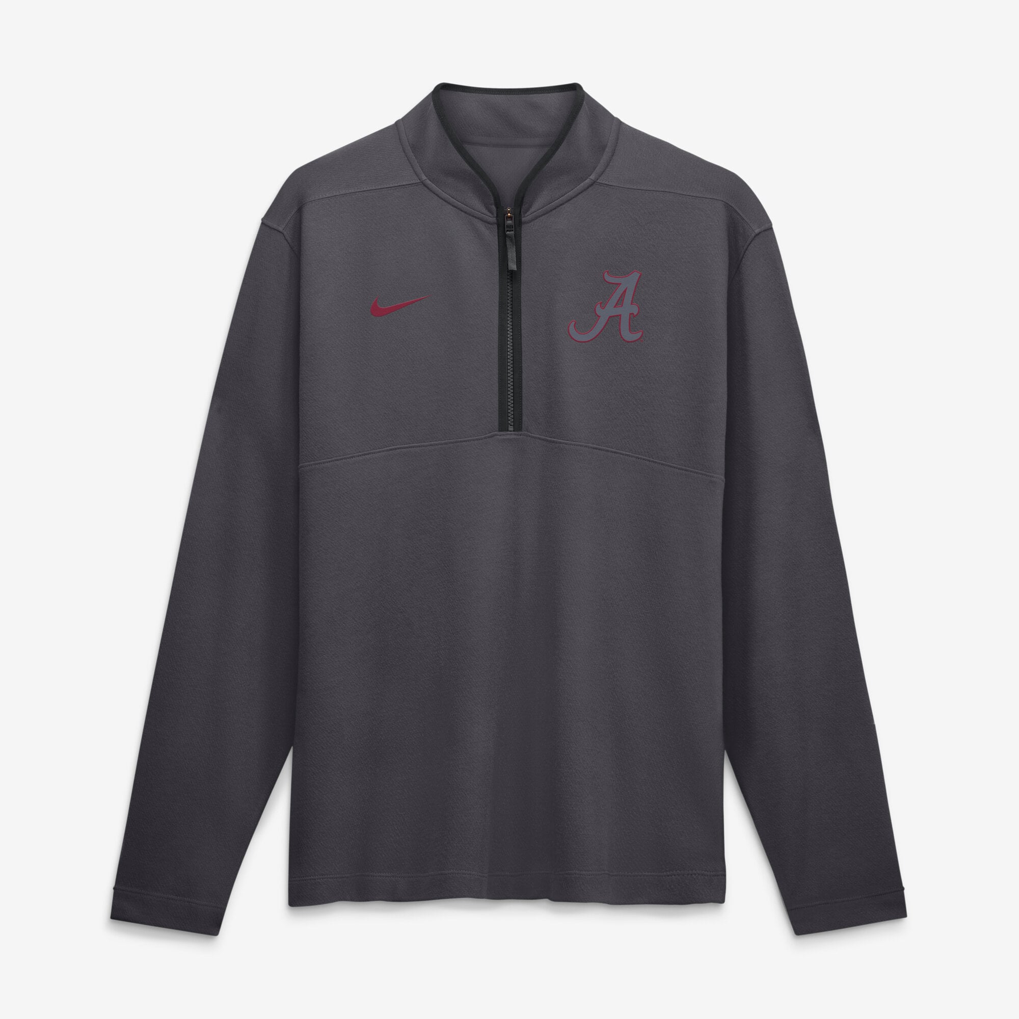 Pull-over Nike Dri-FIT demi-zip anthracite Alabama Crimson Tide pour homme