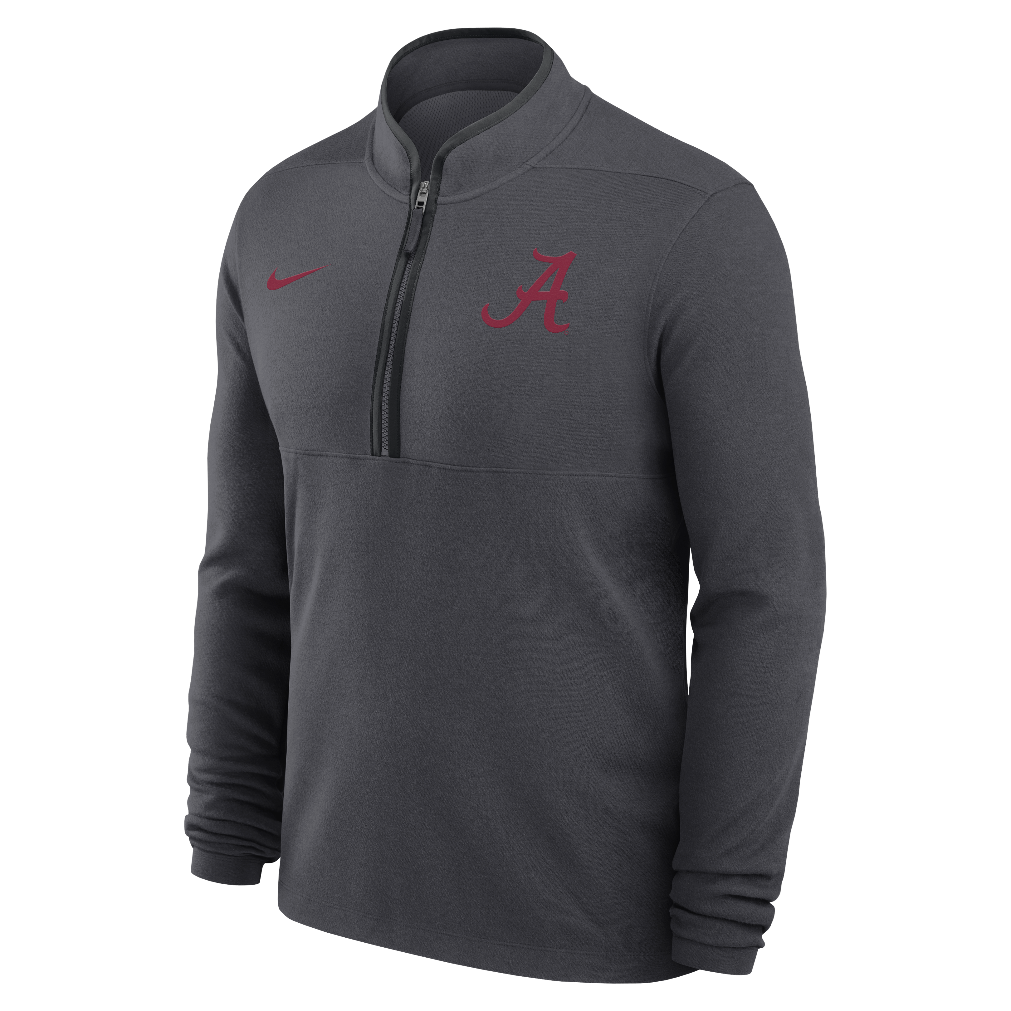Pull-over Nike Victory demi-zip anthracite Alabama Crimson Tide Dri-FIT pour homme