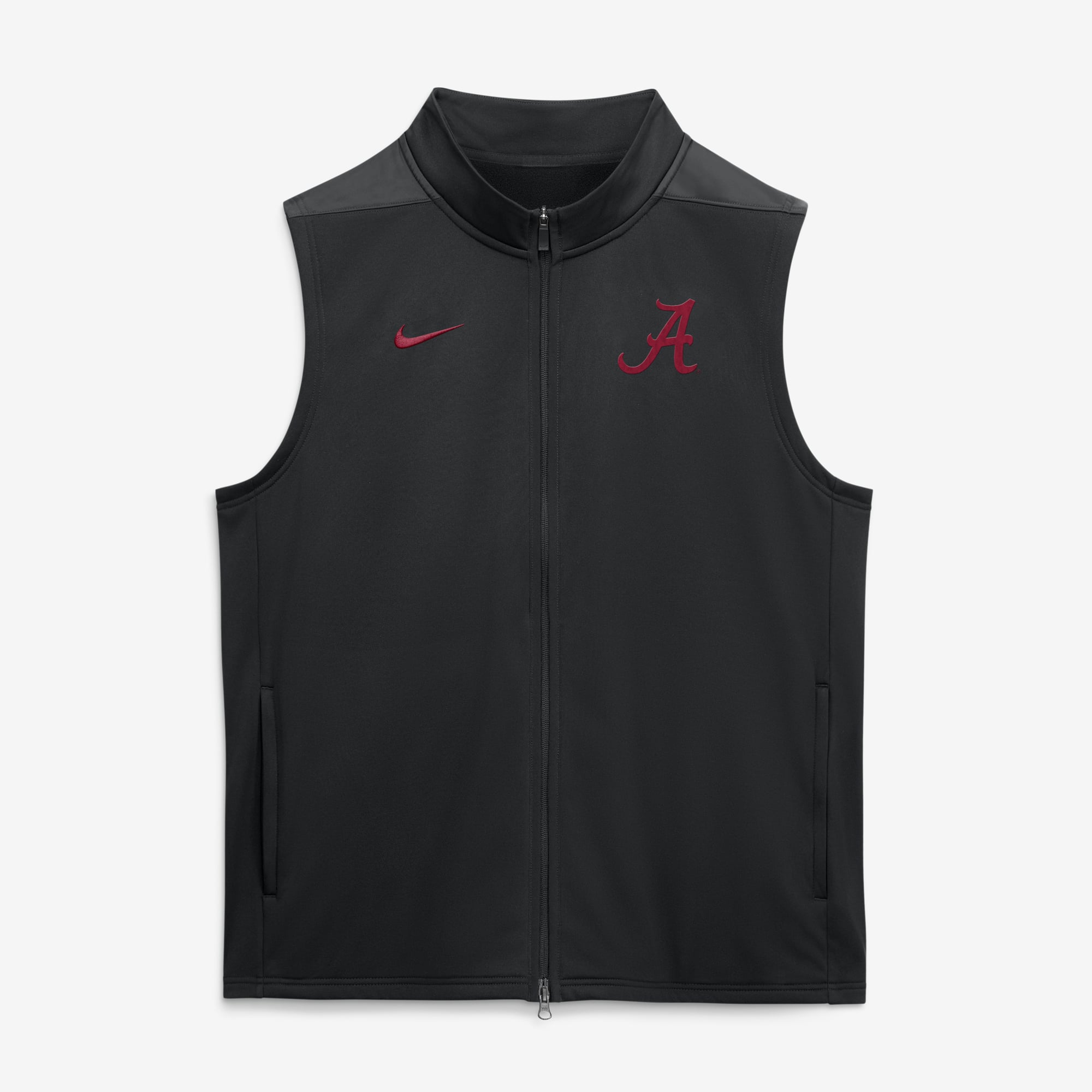 Gilet zippé Nike blanc Alabama Crimson Tide Primetime Victory Therma-FIT pour homme