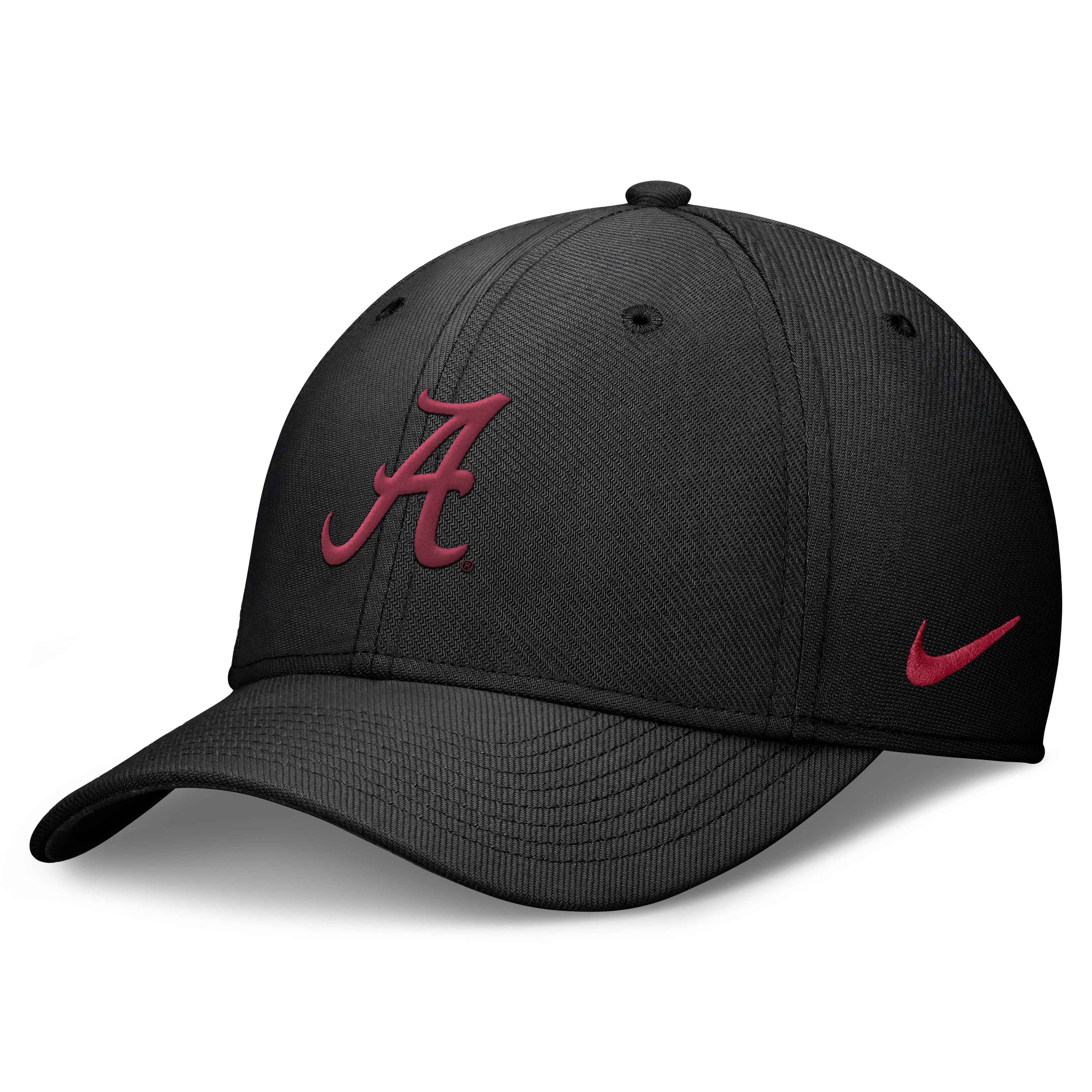 Men's Nike Crimson Alabama Tide Rise SwooshFlex Dri-FIT Hat