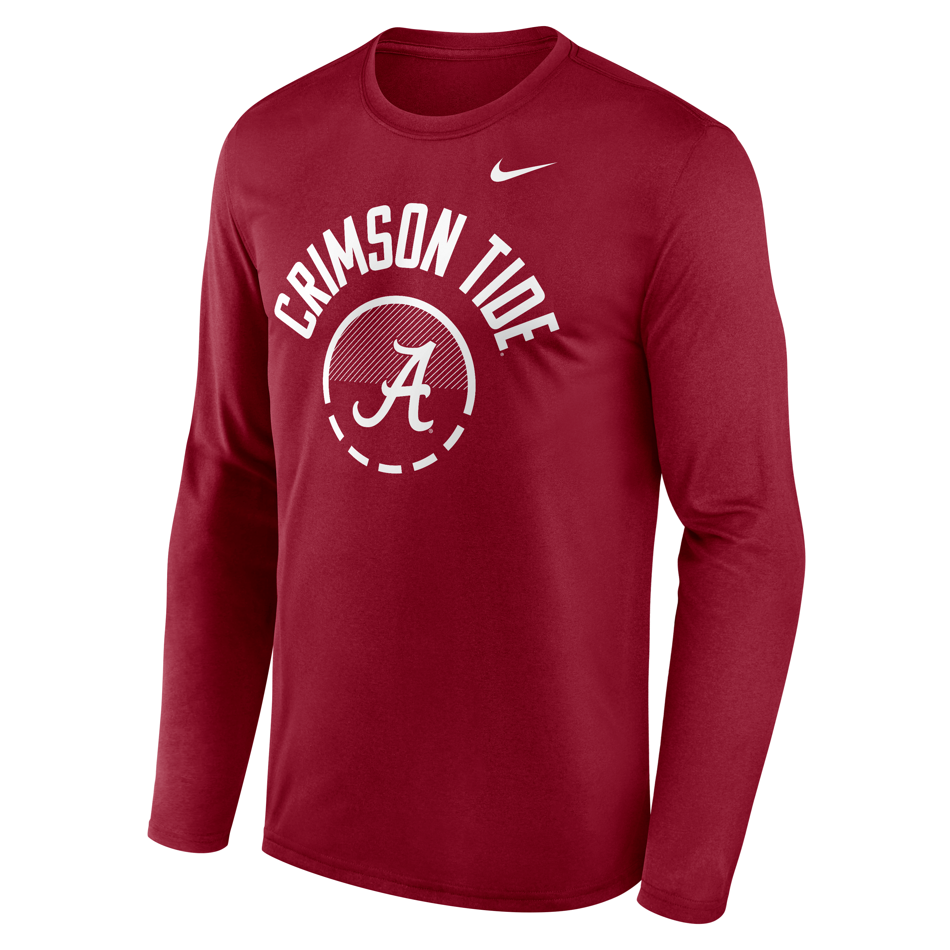 T-shirt à manches longues Nike Crimson Alabama Tide 2026 Courtside Basketball Shootaround Legend Dri-FIT pour homme