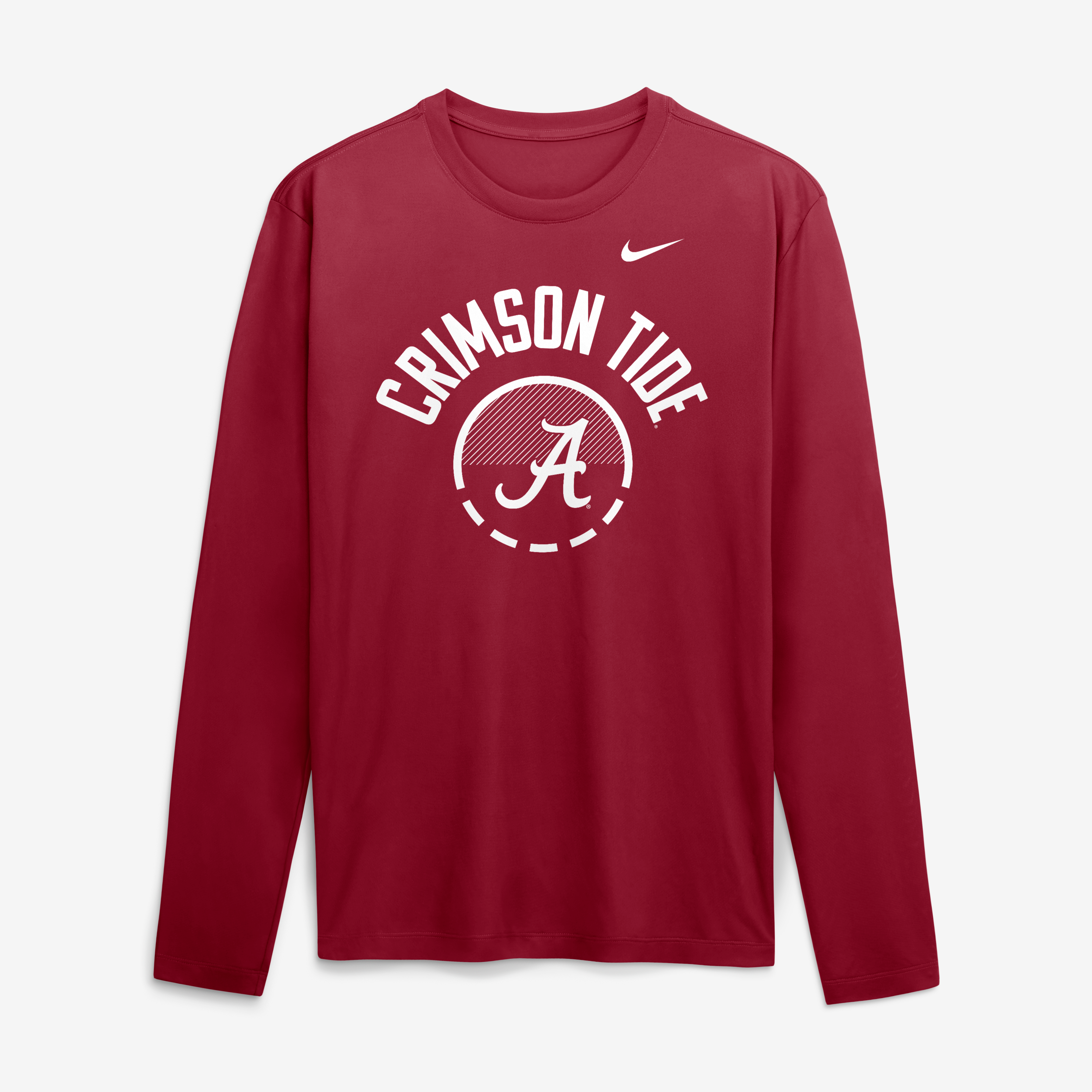T-shirt à manches longues Nike Crimson Alabama Tide 2026 Courtside Basketball Shootaround Legend Dri-FIT pour homme
