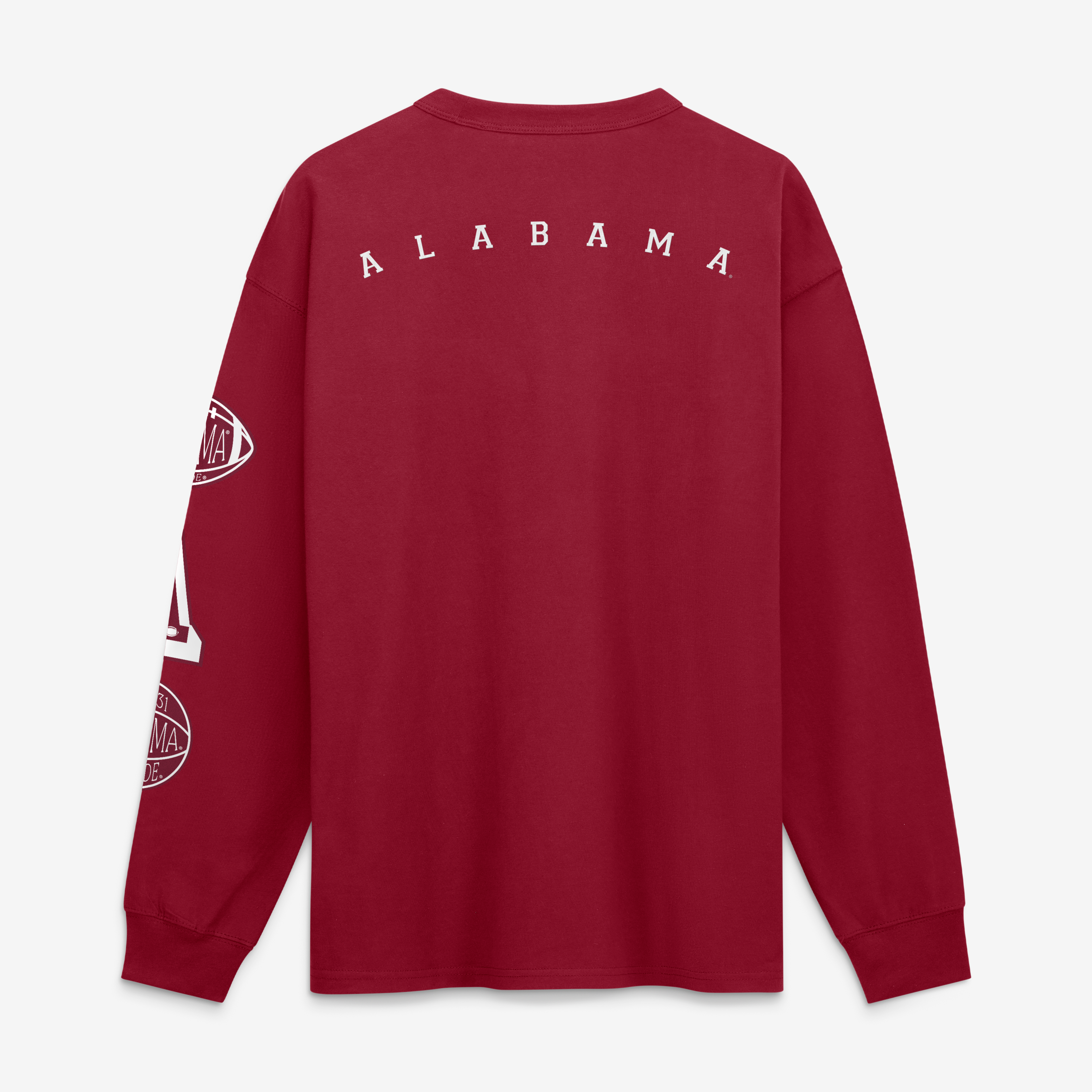 T-shirt à manches longues et poche Nike Crimson Alabama Tide pour homme