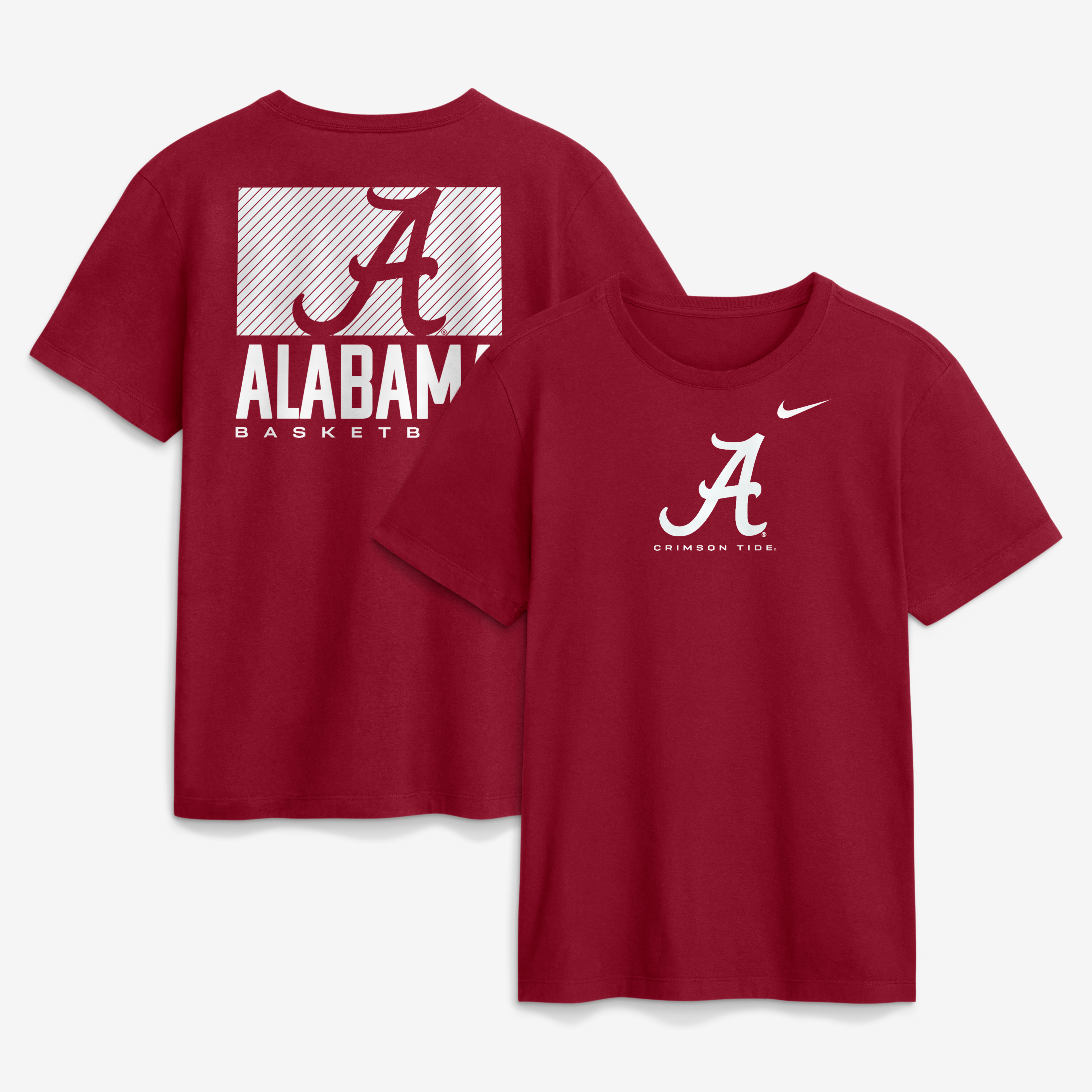 T-shirt Nike Crimson Alabama Tide Courtside Dri-FIT pour homme