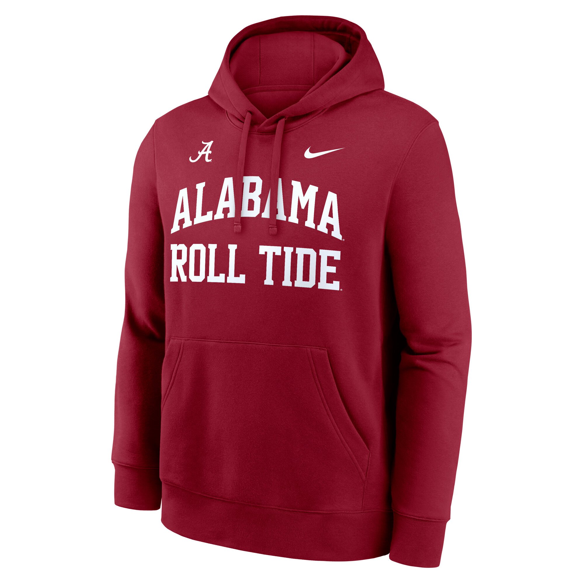 Sweat à capuche polaire Nike Crimson Alabama Tide Primetime Arched Club pour homme