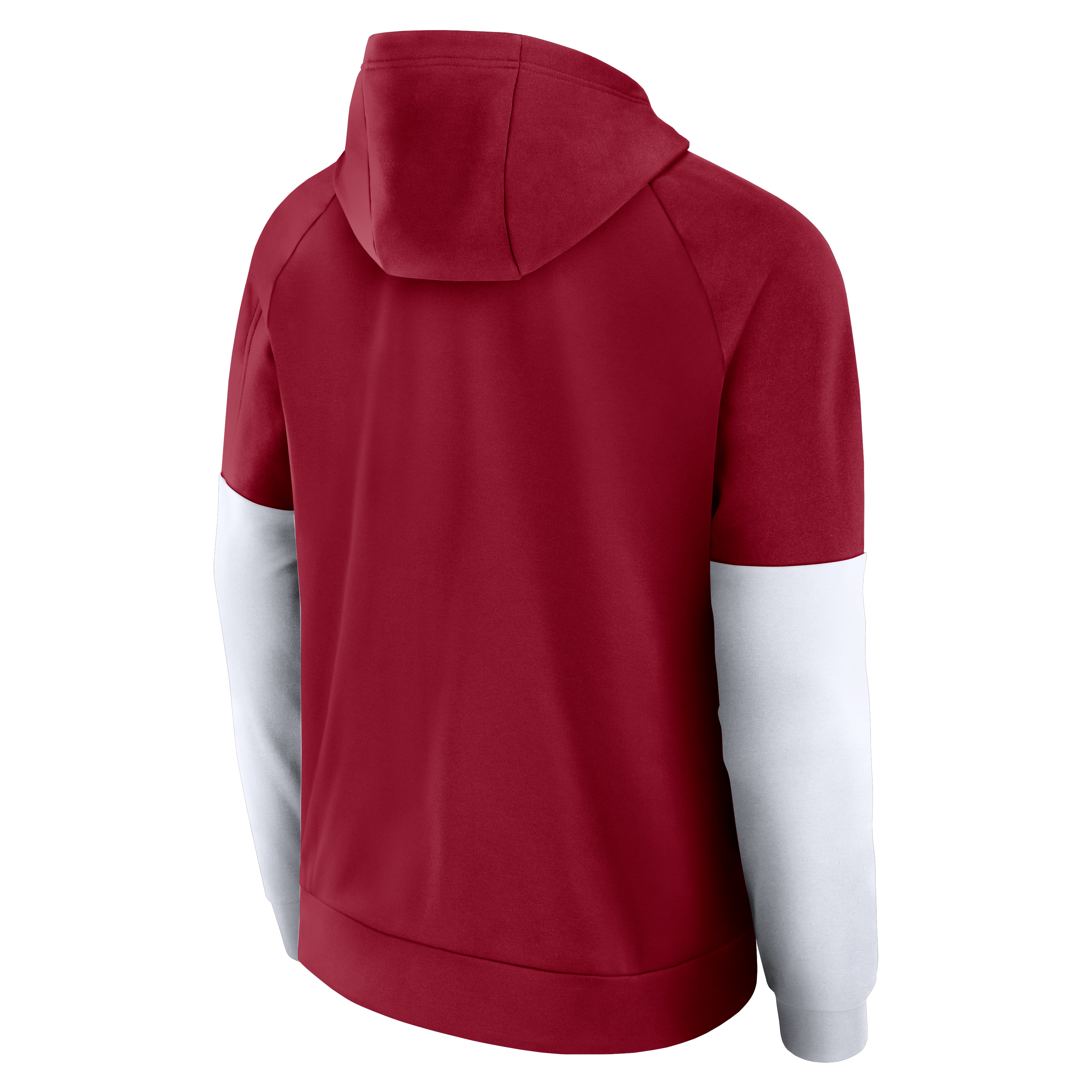Sweat à capuche zippé Nike Crimson Alabama Tide Primetime Primary Logo Therma-FIT Raglan pour homme
