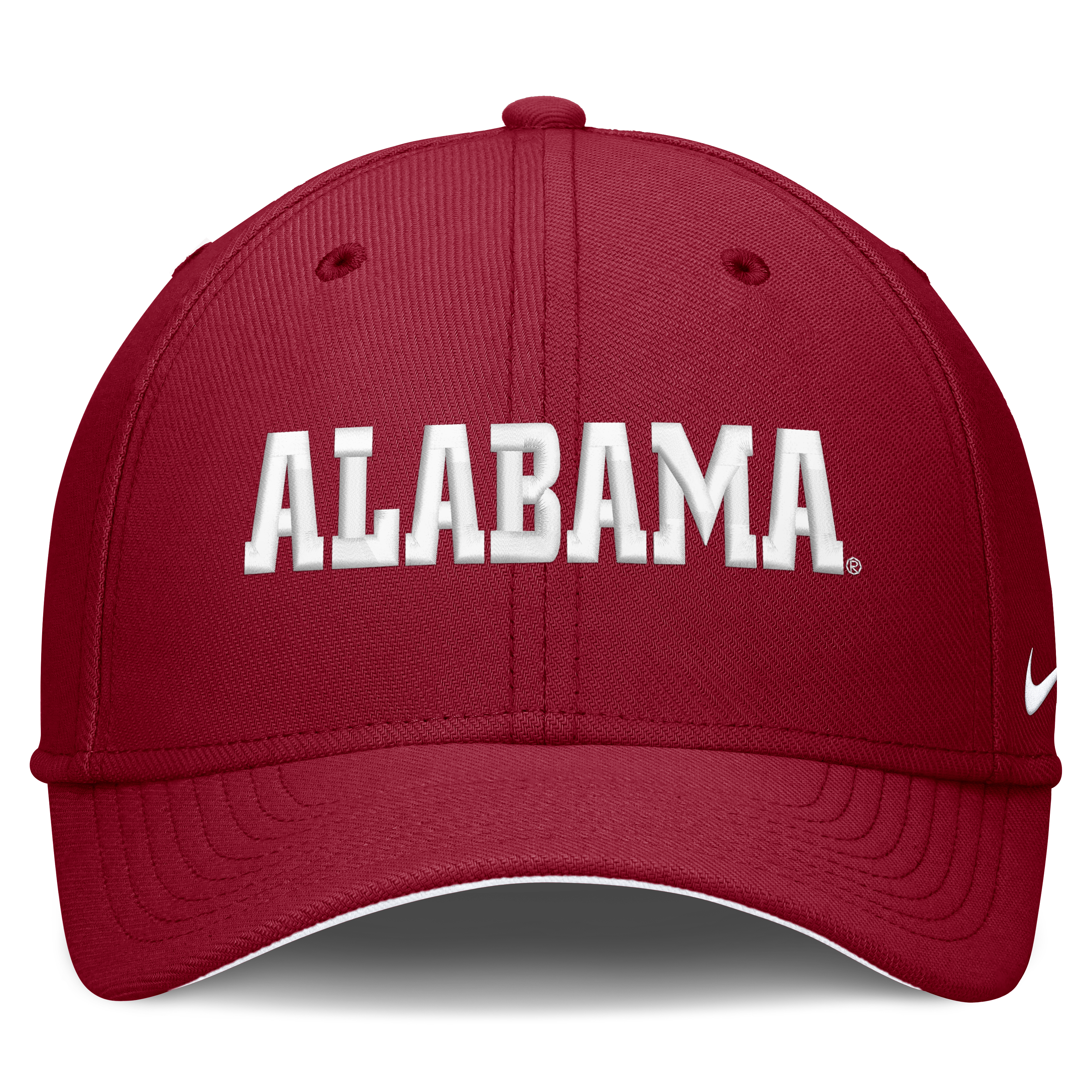 Casquette Nike Crimson Alabama Tide Primetime Team Rise Dri-FIT Flex pour homme