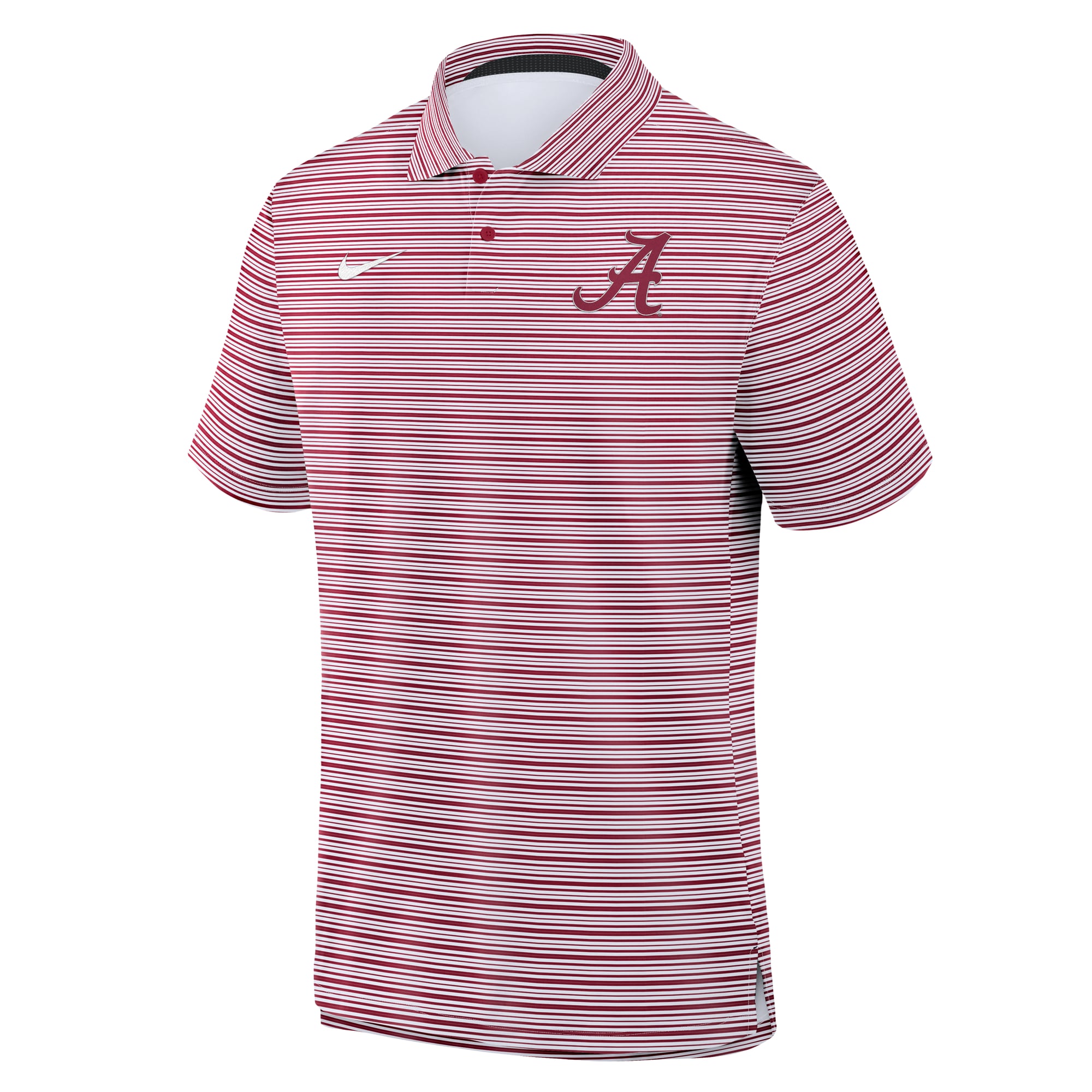 Polo rayé Dri-FIT Crimson Alabama Tide Primetime de Nike pour homme