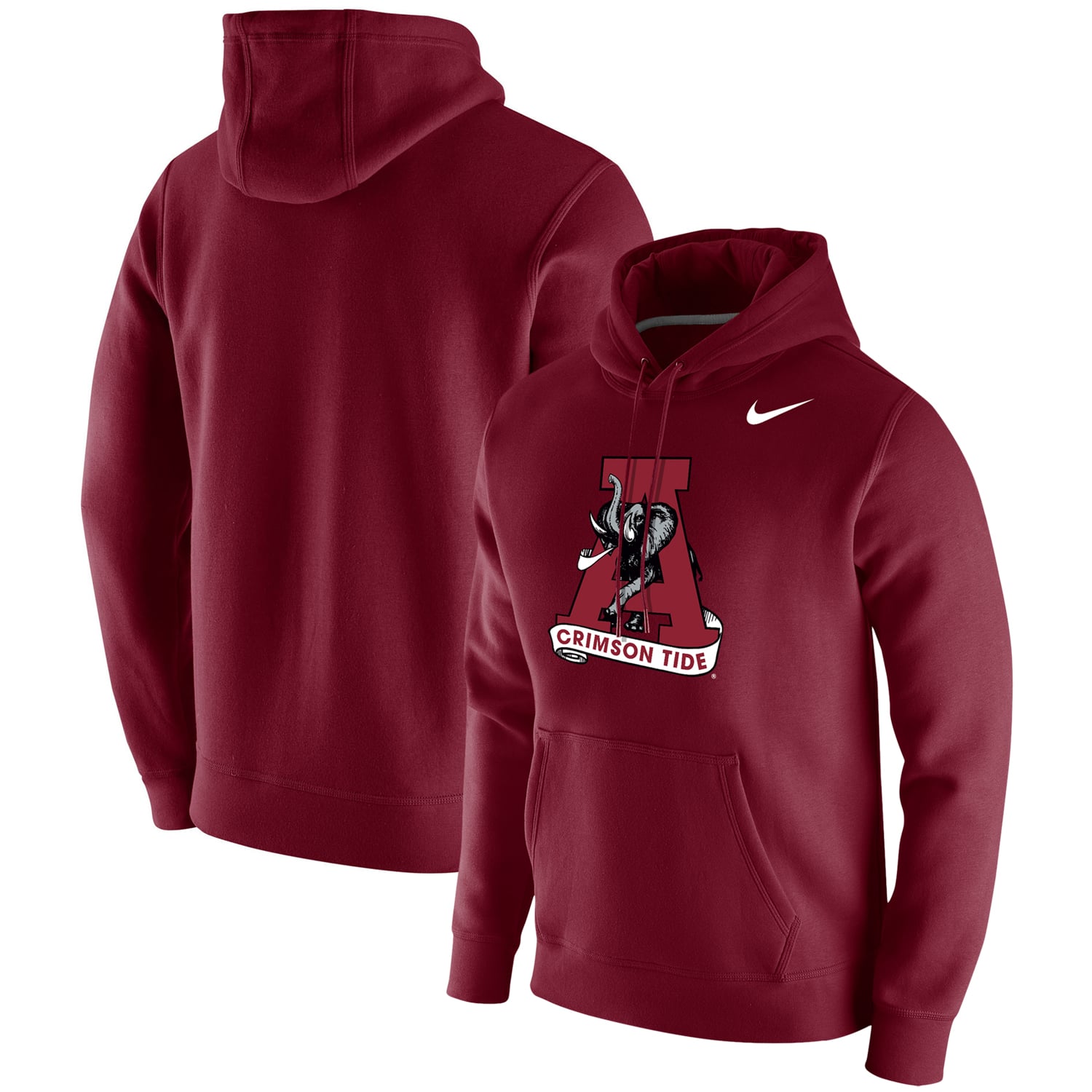 Men's Nike Crimson Alabama Crimson Tide Vintage Logo Club Fleece