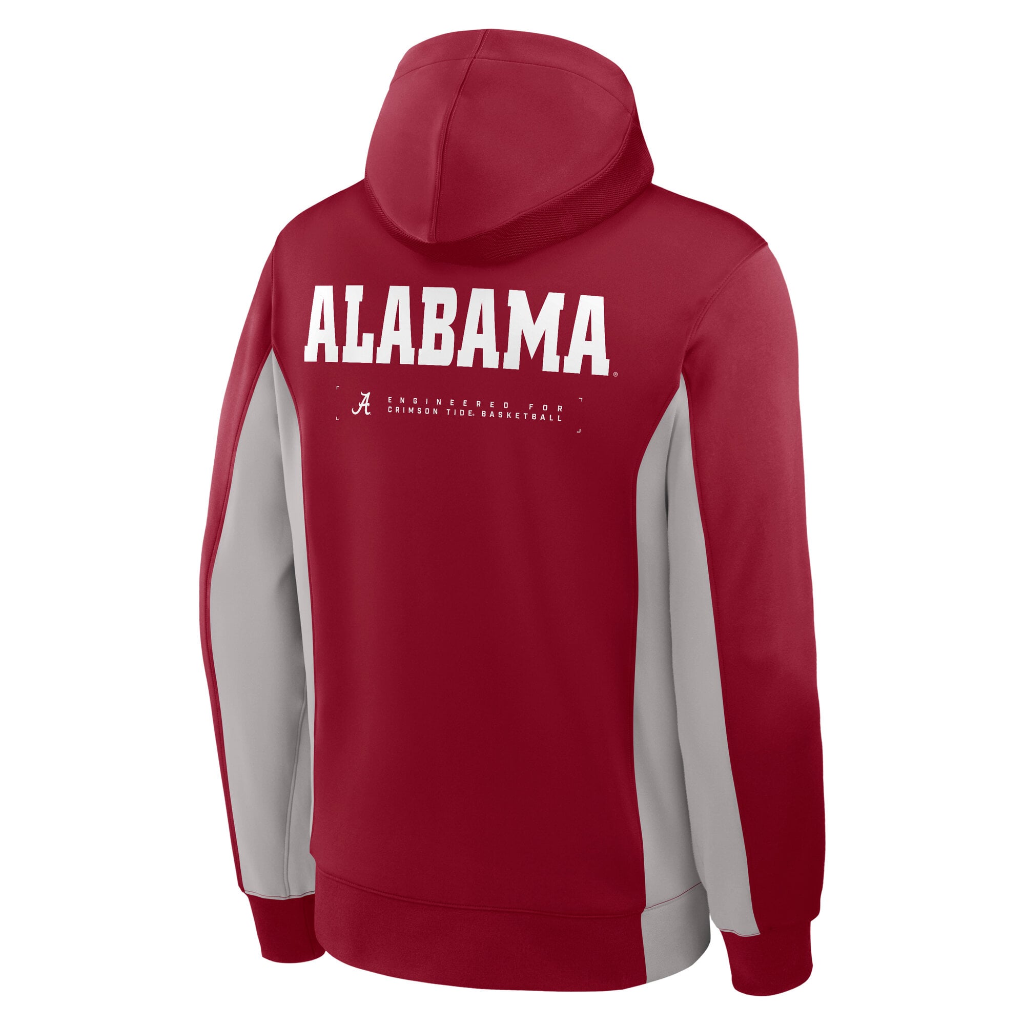 Men's Nike Crimson/Gray Alabama Crimson Tide Courtside Game Dri-FIT Full-Zip Hooded Jacket
