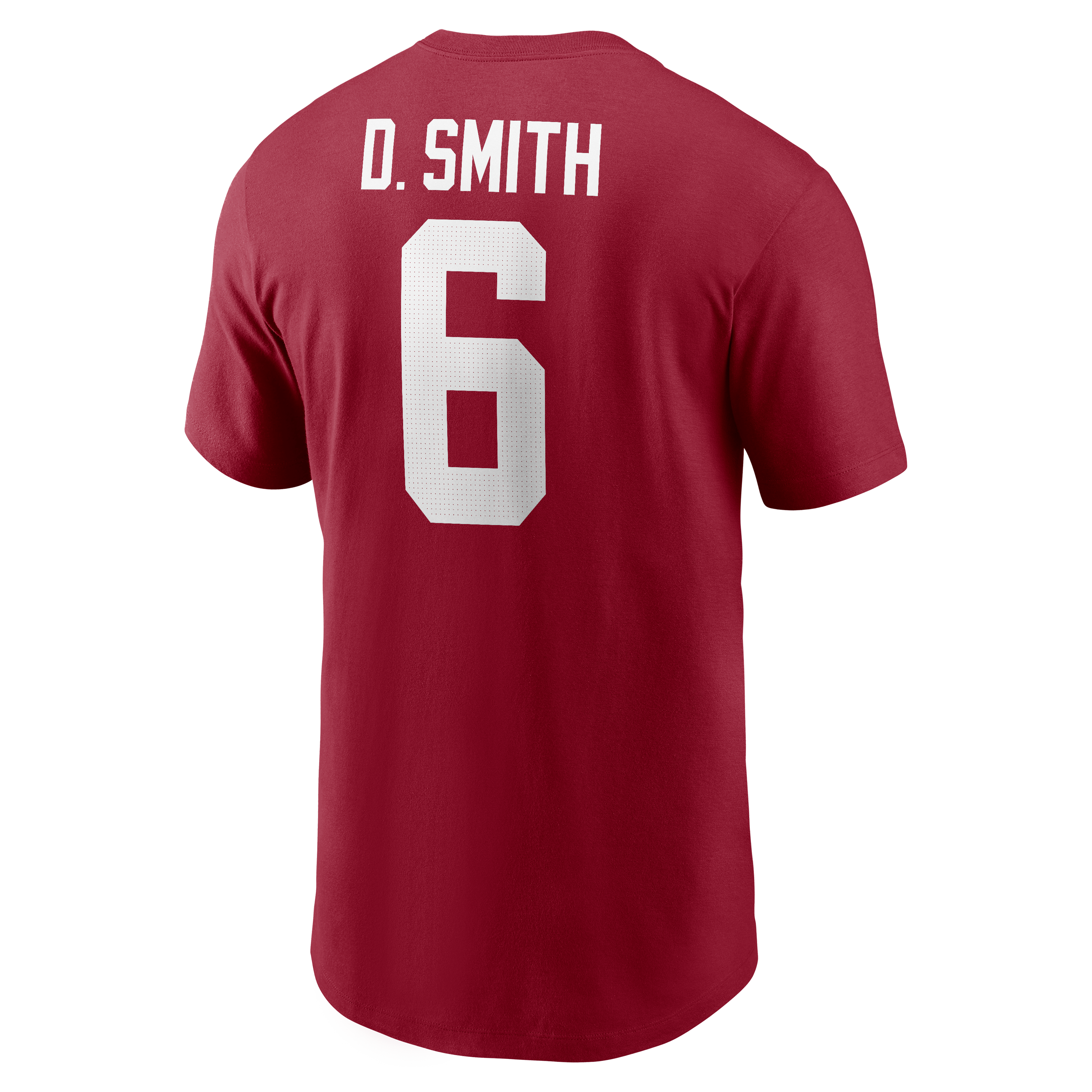 T-shirt Nike pour homme DeVonta Smith Crimson Alabama Tide avec nom et numéro