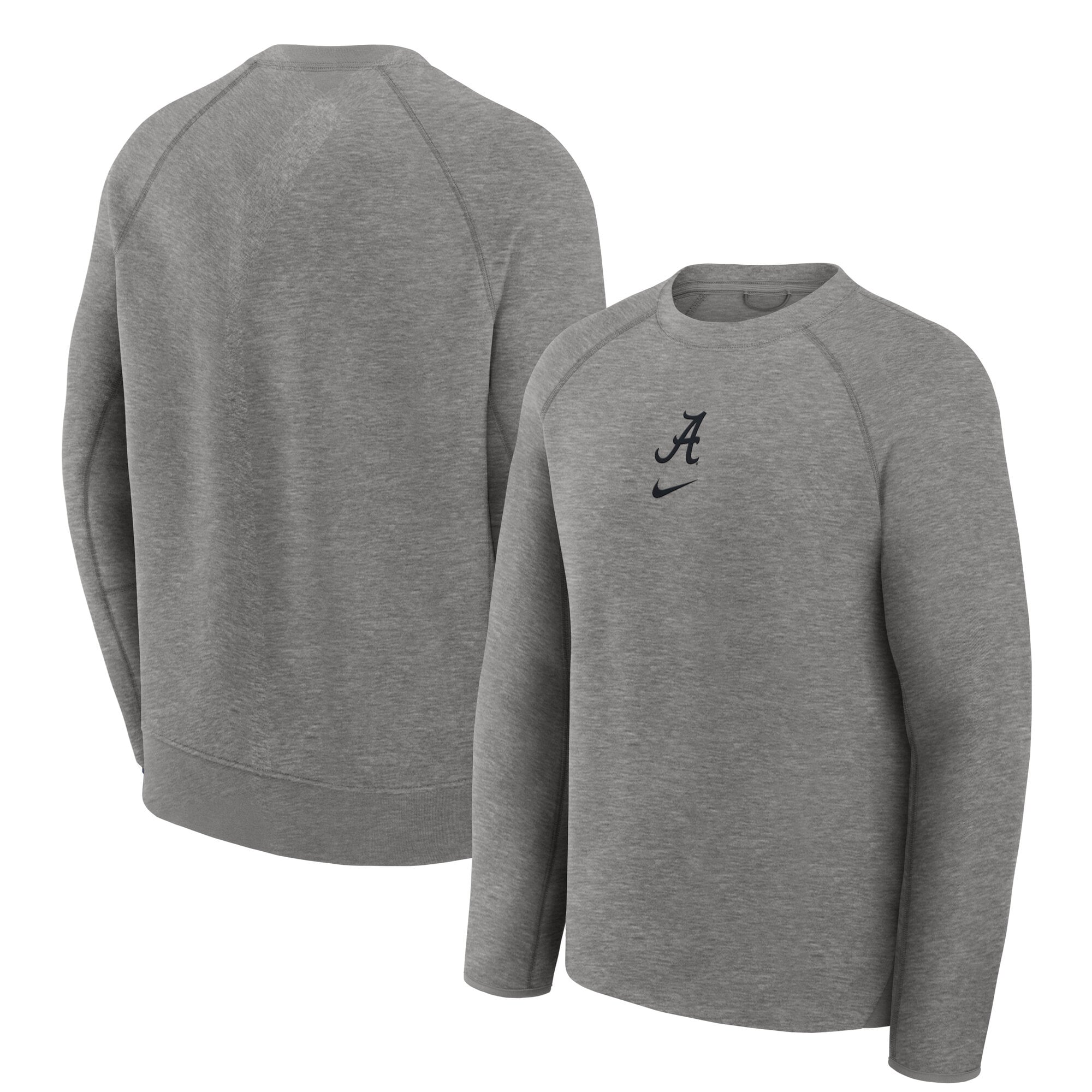 Men's Nike Gray Alabama Crimson Tide Tech Fleece Raglan Sweatshirt