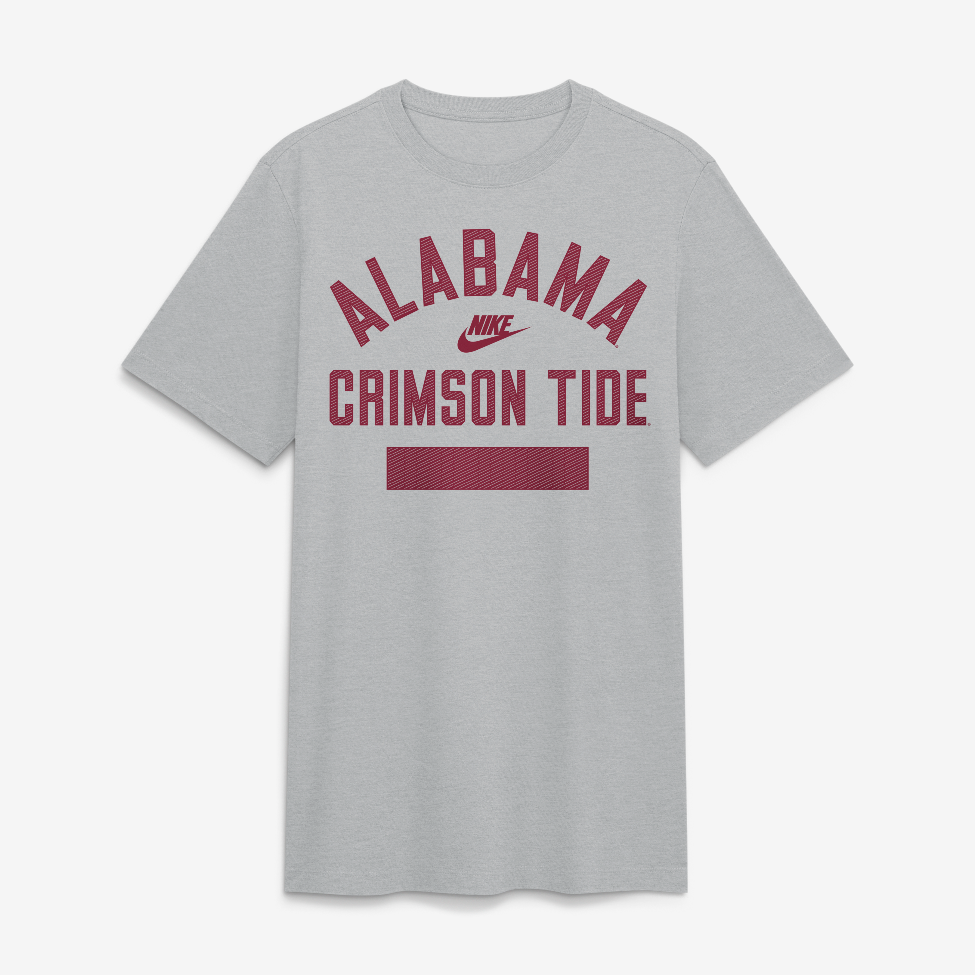 Men's Nike  Heather Gray Alabama Crimson Tide Arch Wordmark Legacy Tri-Blend T-Shirt