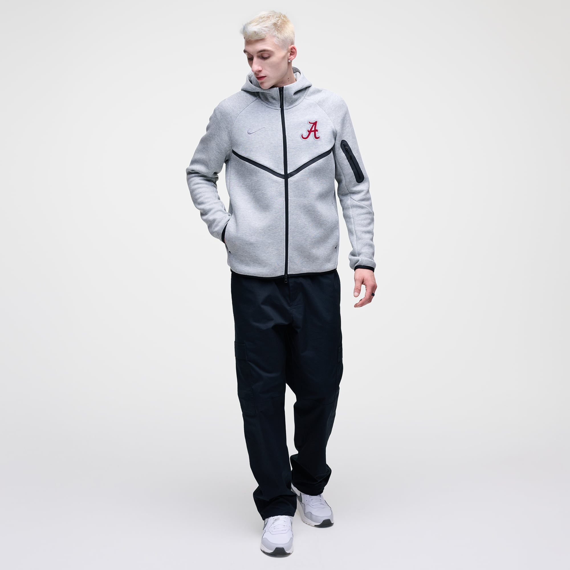Sweat à capuche zippé Nike Olive Alabama Crimson Tide Tech Fleece pour homme