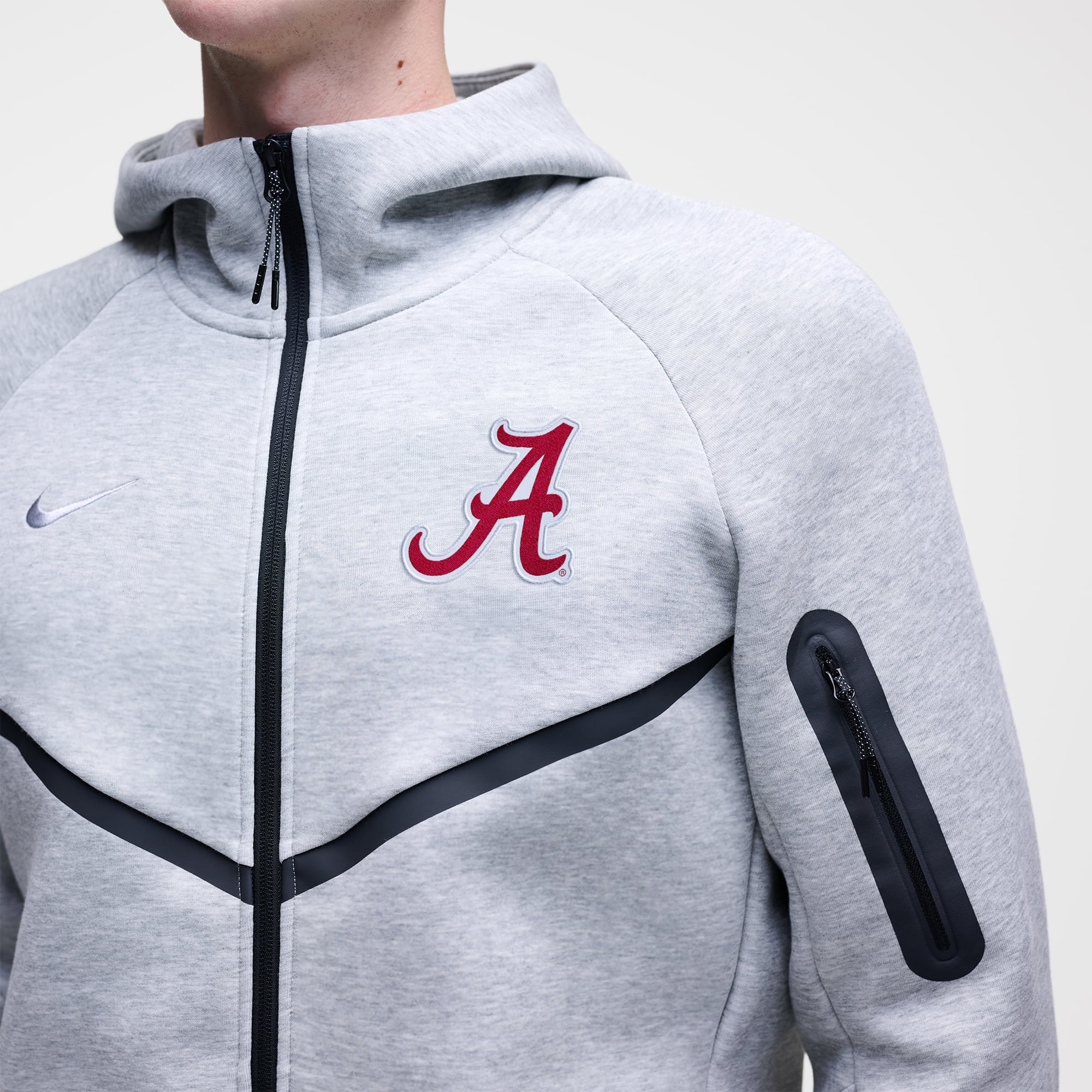 Sweat à capuche zippé Nike Olive Alabama Crimson Tide Tech Fleece pour homme