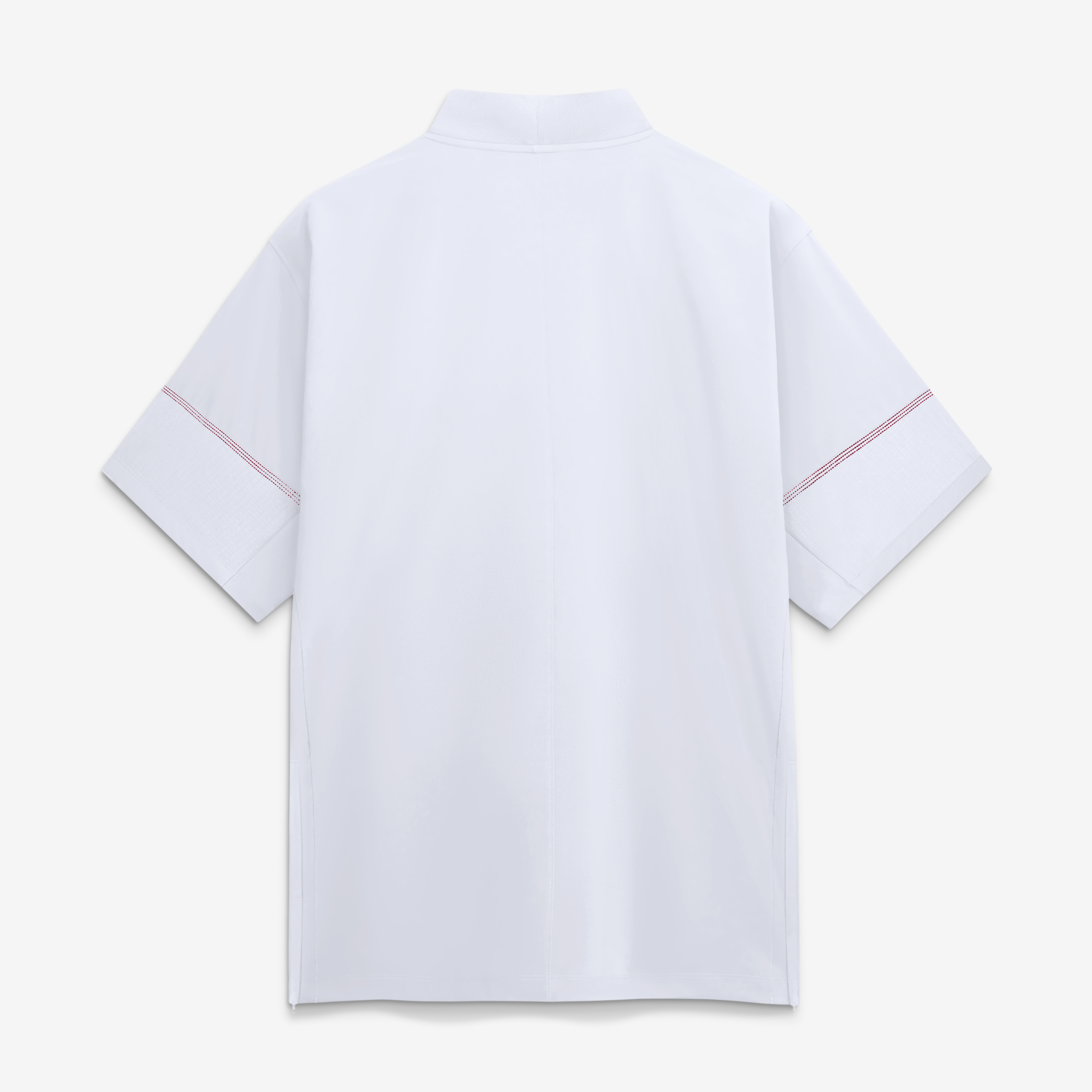 Men's Nike White Alabama Crimson Tide 2026 Sideline Short Sleeve Quarter-Zip Coaches Jacket