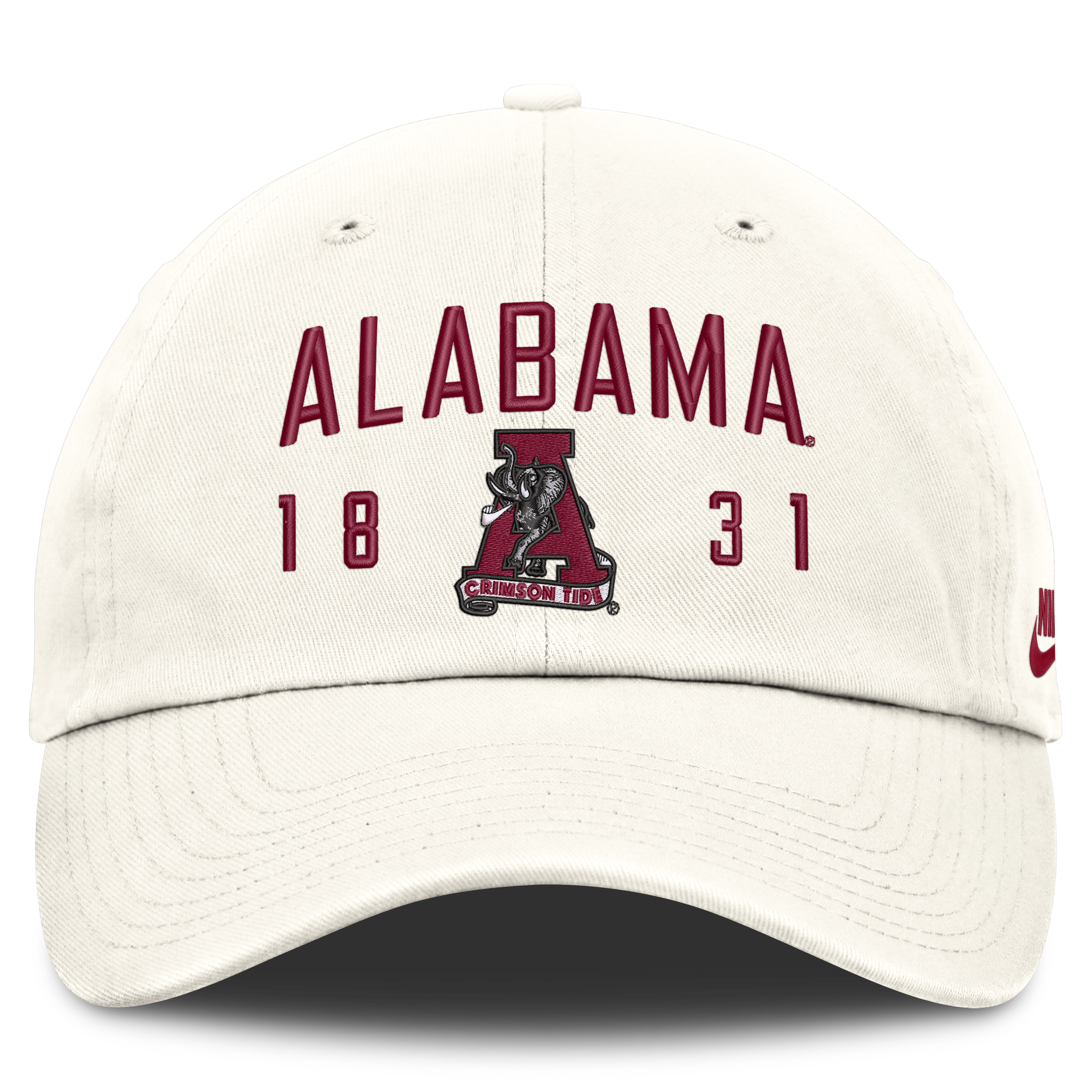 Casquette ajustable Nike blanche Alabama Crimson Tide Legacy Letter & Location Club pour homme