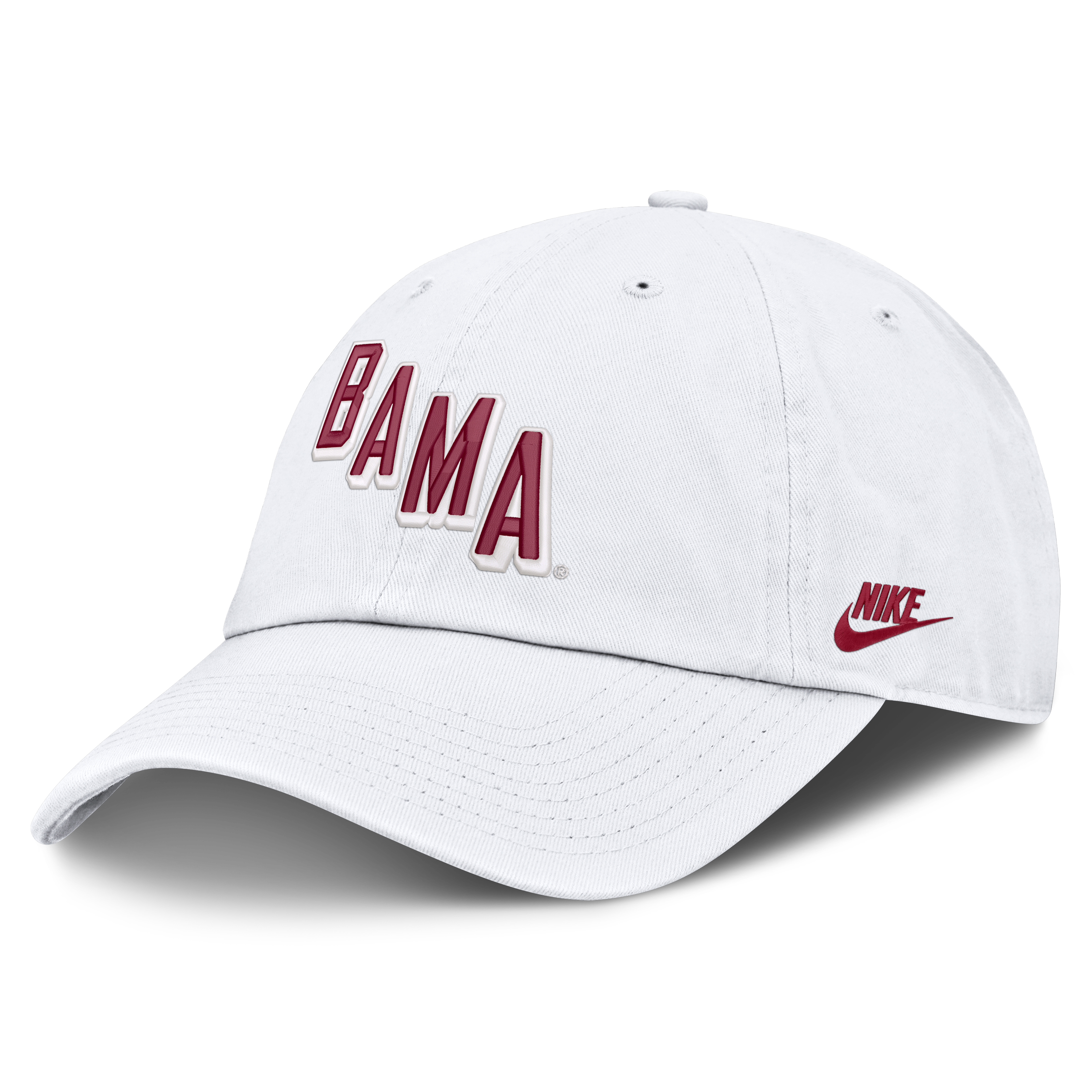 Casquette ajustable Nike blanche Alabama Crimson Tide Legacy Letter & Mascot Club pour homme