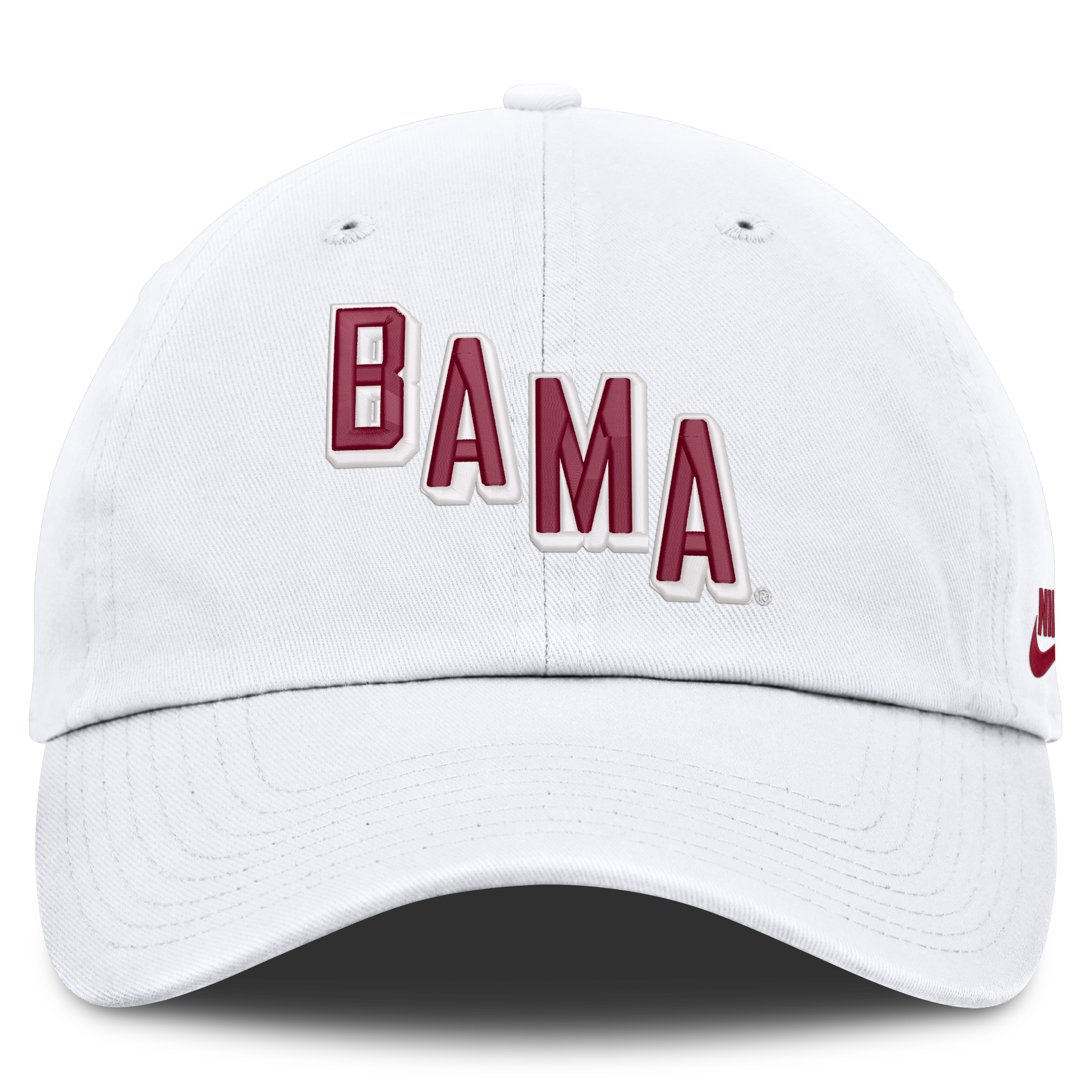 Casquette ajustable Nike blanche Alabama Crimson Tide Legacy Letter & Mascot Club pour homme