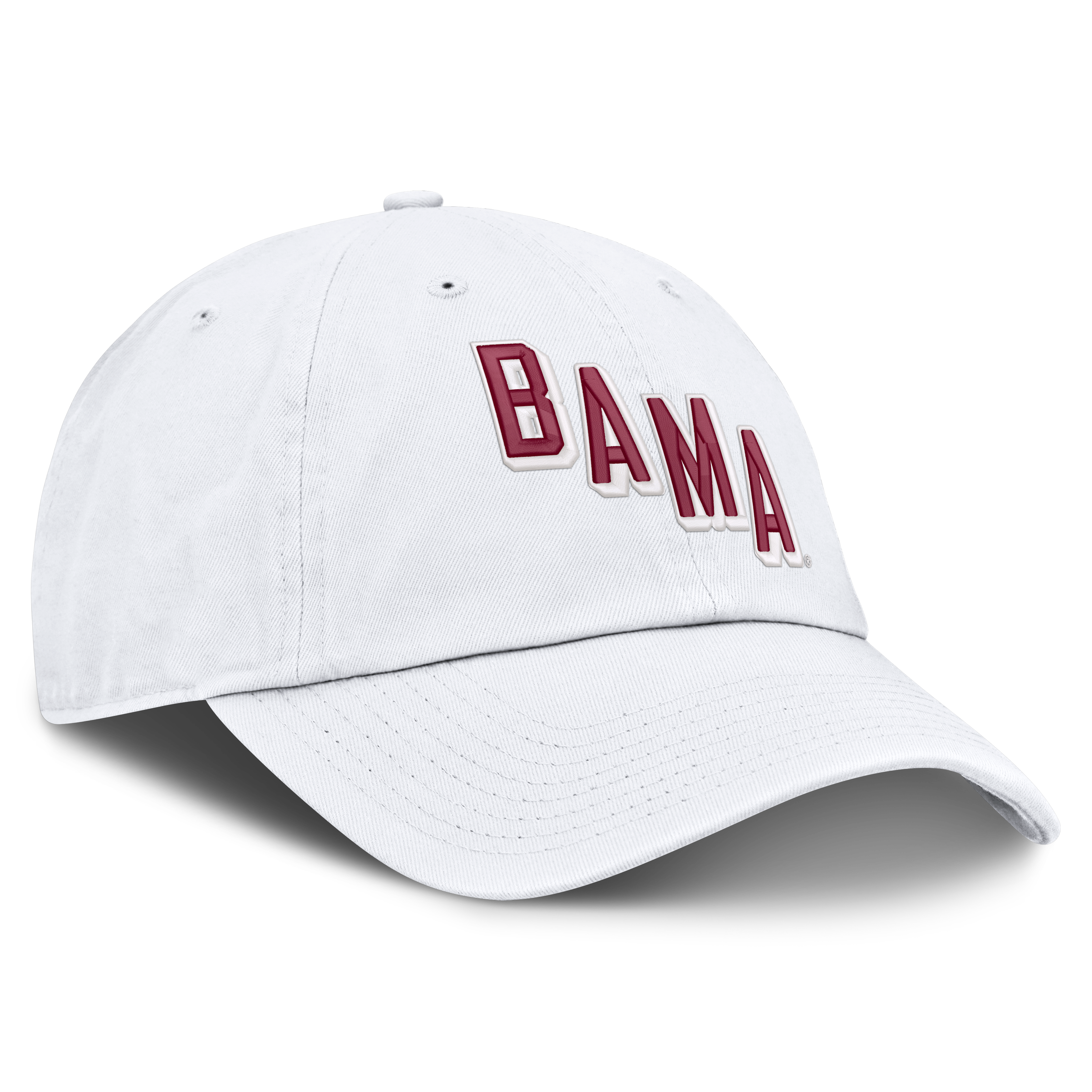 Casquette ajustable Nike blanche Alabama Crimson Tide Legacy Letter & Mascot Club pour homme