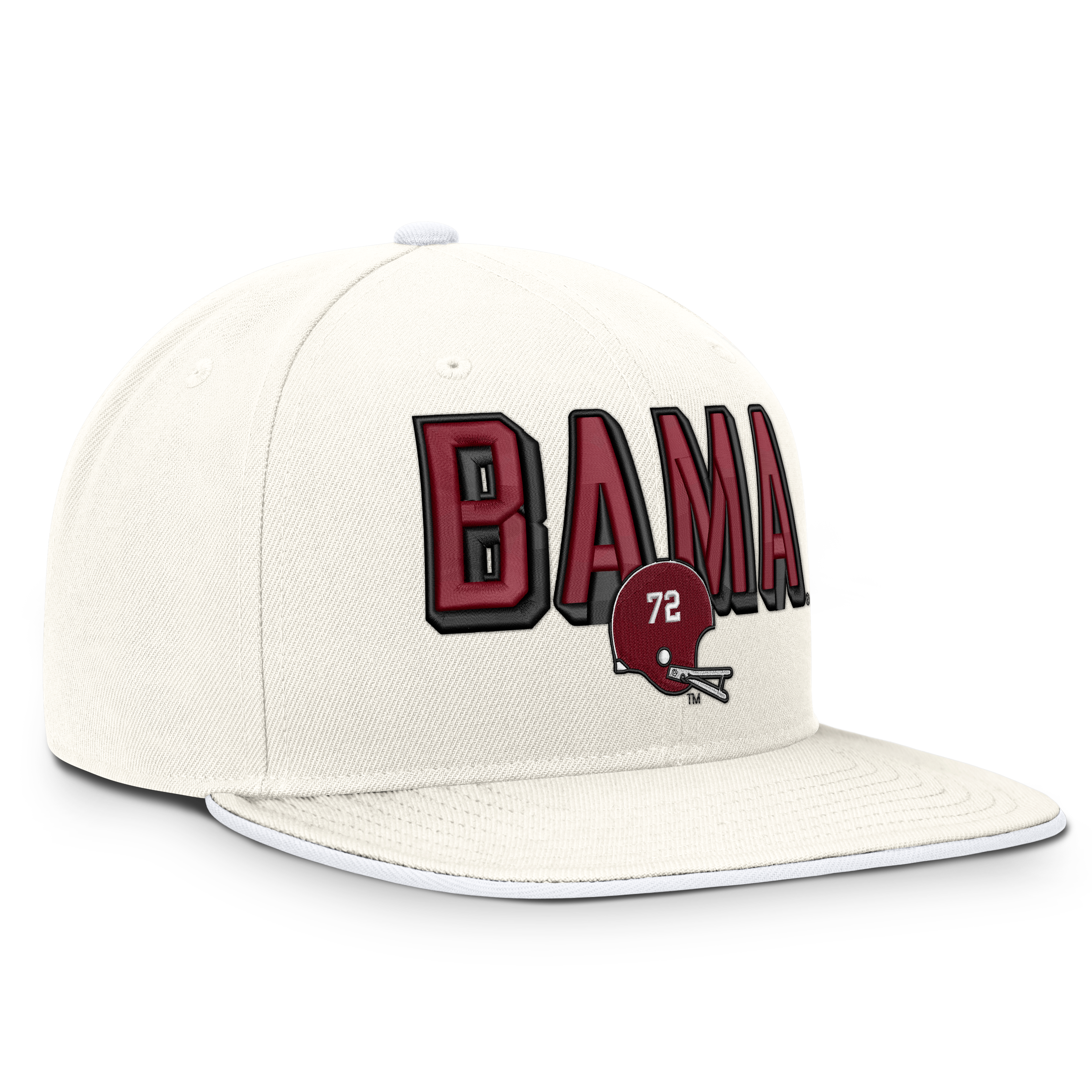Casquette snapback Nike Pro Legacy Letter & Mascot pour homme, blanche, Alabama Crimson Tide