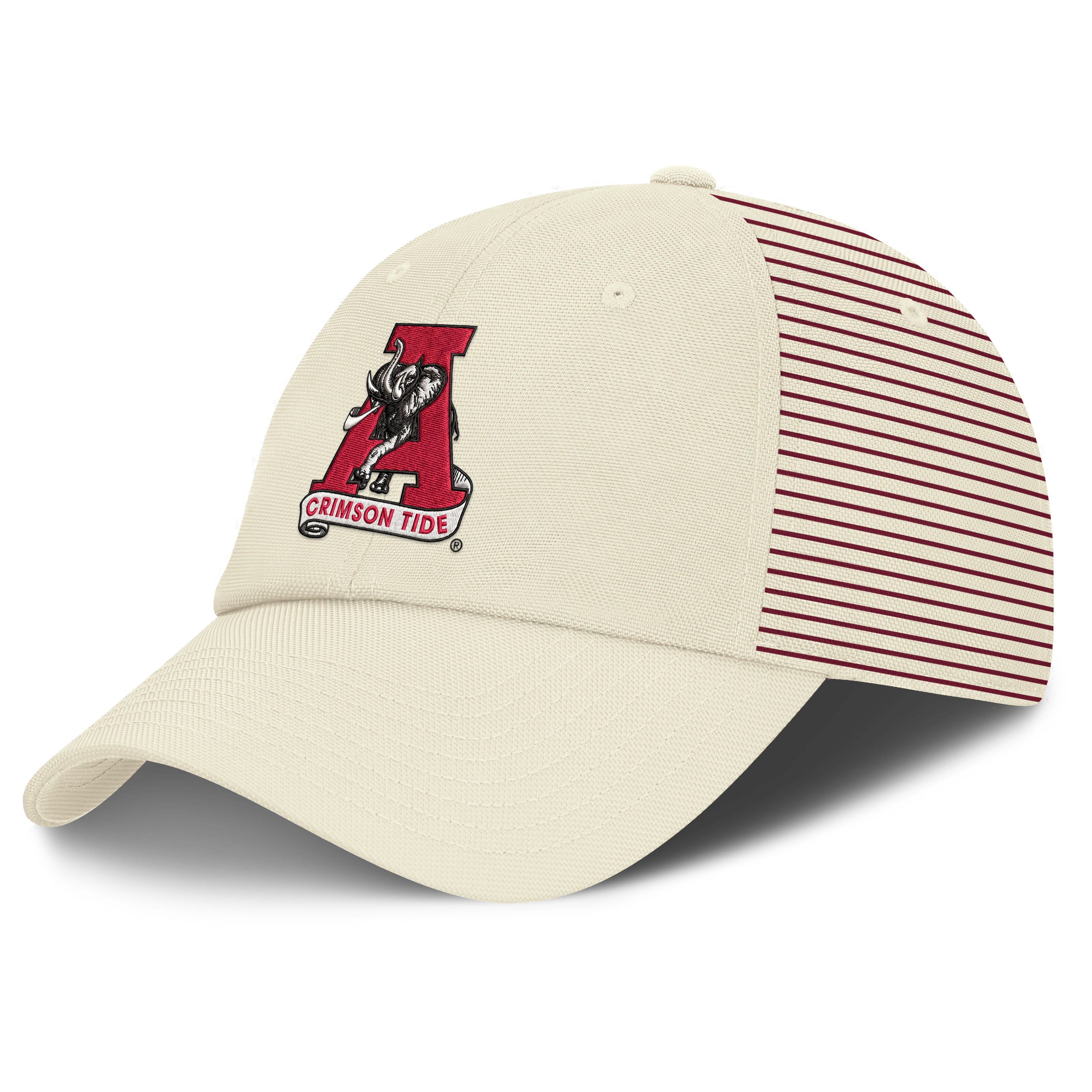 Casquette Nike pour homme, blanche, logo Vault, rayée, Club Dri-FIT, ajustable