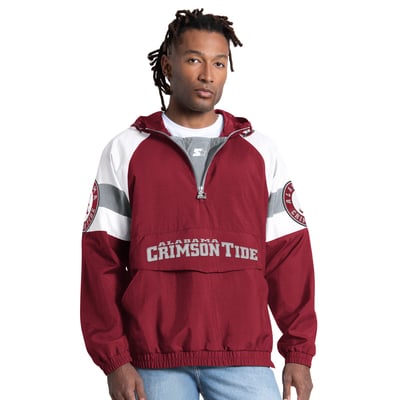 Veste Alabama Crimson Tide Starter Street Cut à demi-zip - Crimson