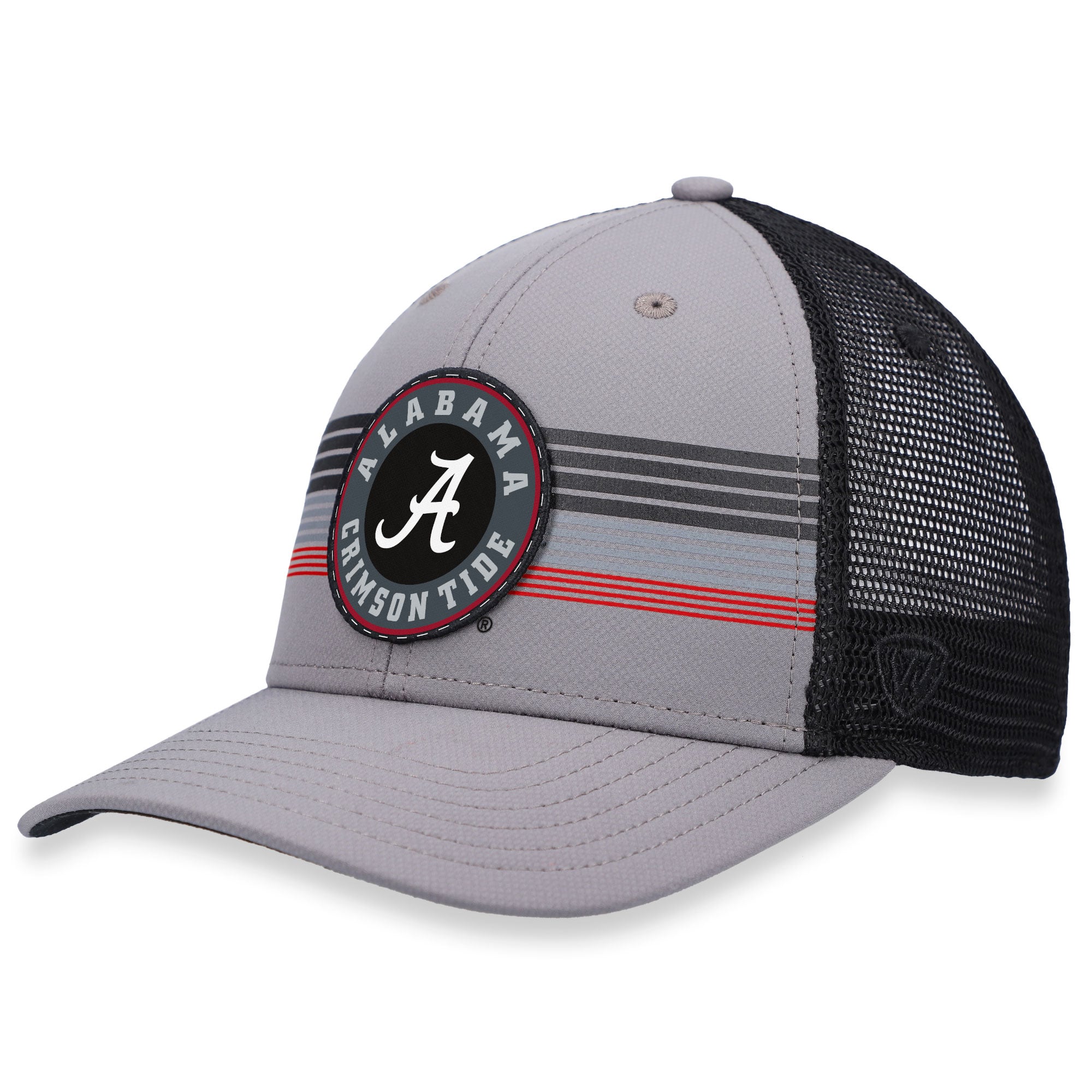 Tracker Snap Back Men's Top of the World Gray/Black Alabama Crimson Tide Double Take ...
