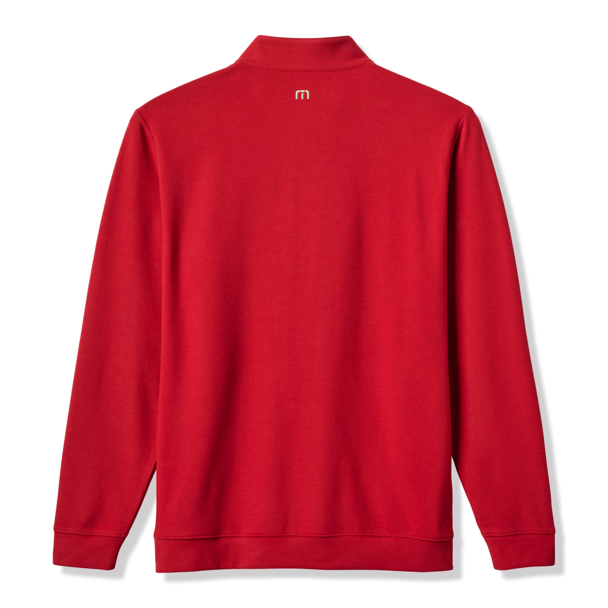Men's TravisMathew Crimson Alabama Tide Cloud Home Game Quarter-Zip Tri-Blend Pullover
