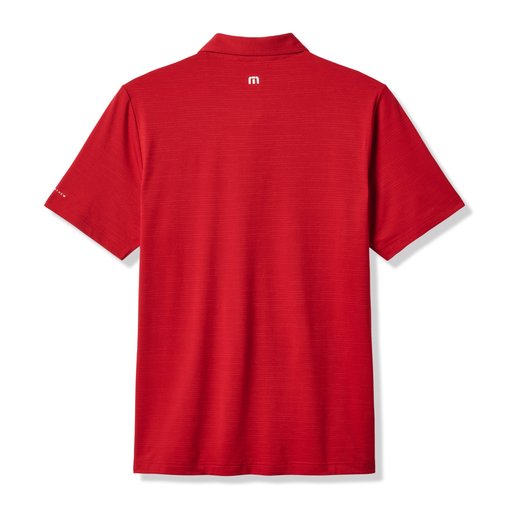 Men's TravisMathew Crimson Alabama Tide Halftime Show Heater Tri-Blend Polo