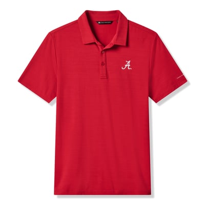  Alabama Crimson Tide TravisMathew Halftime Show Heater Tri-Blend Polo - Crimson