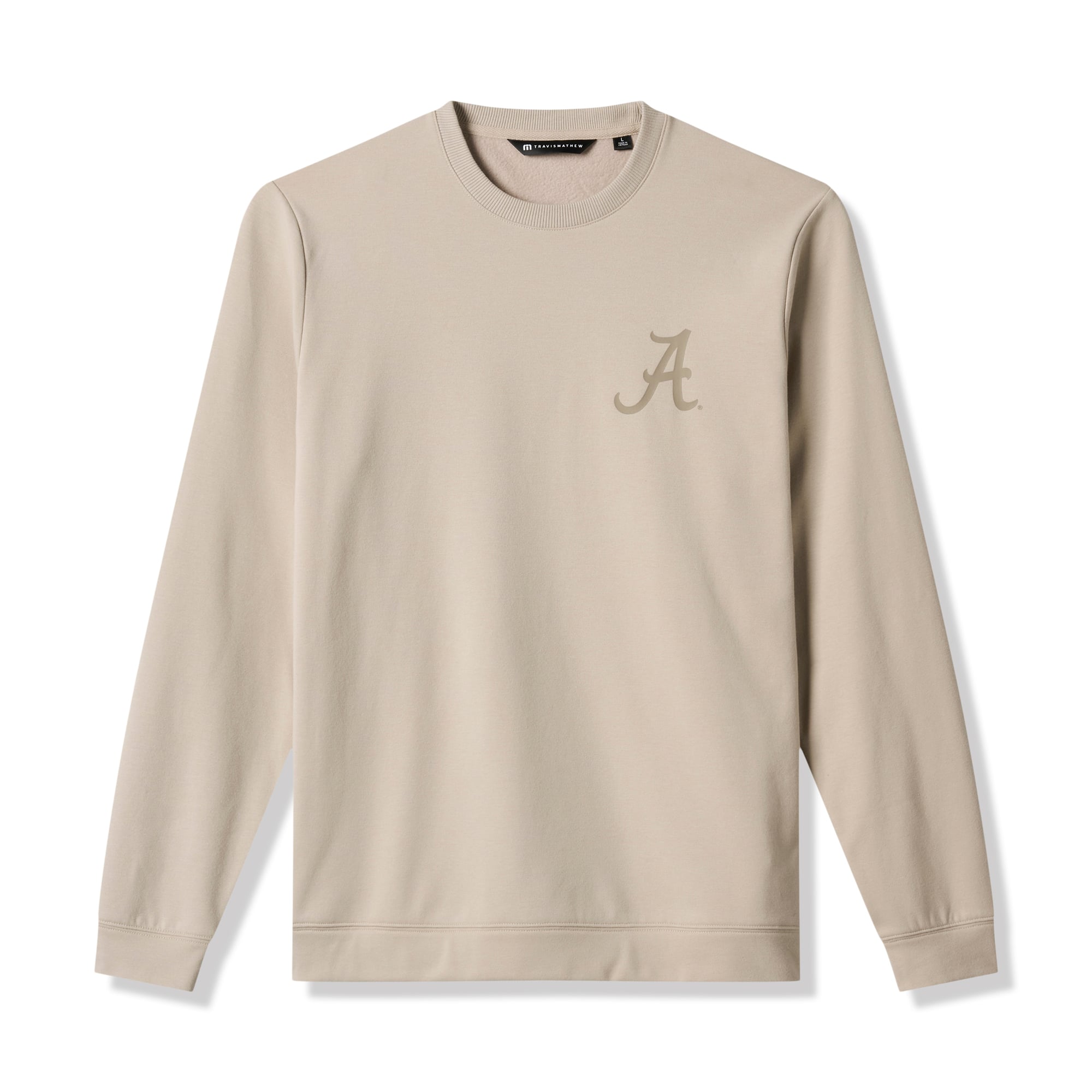 Sweat-shirt en polaire tri-blend beige TravisMathew Alabama Crimson Tide Campus Hero pour homme