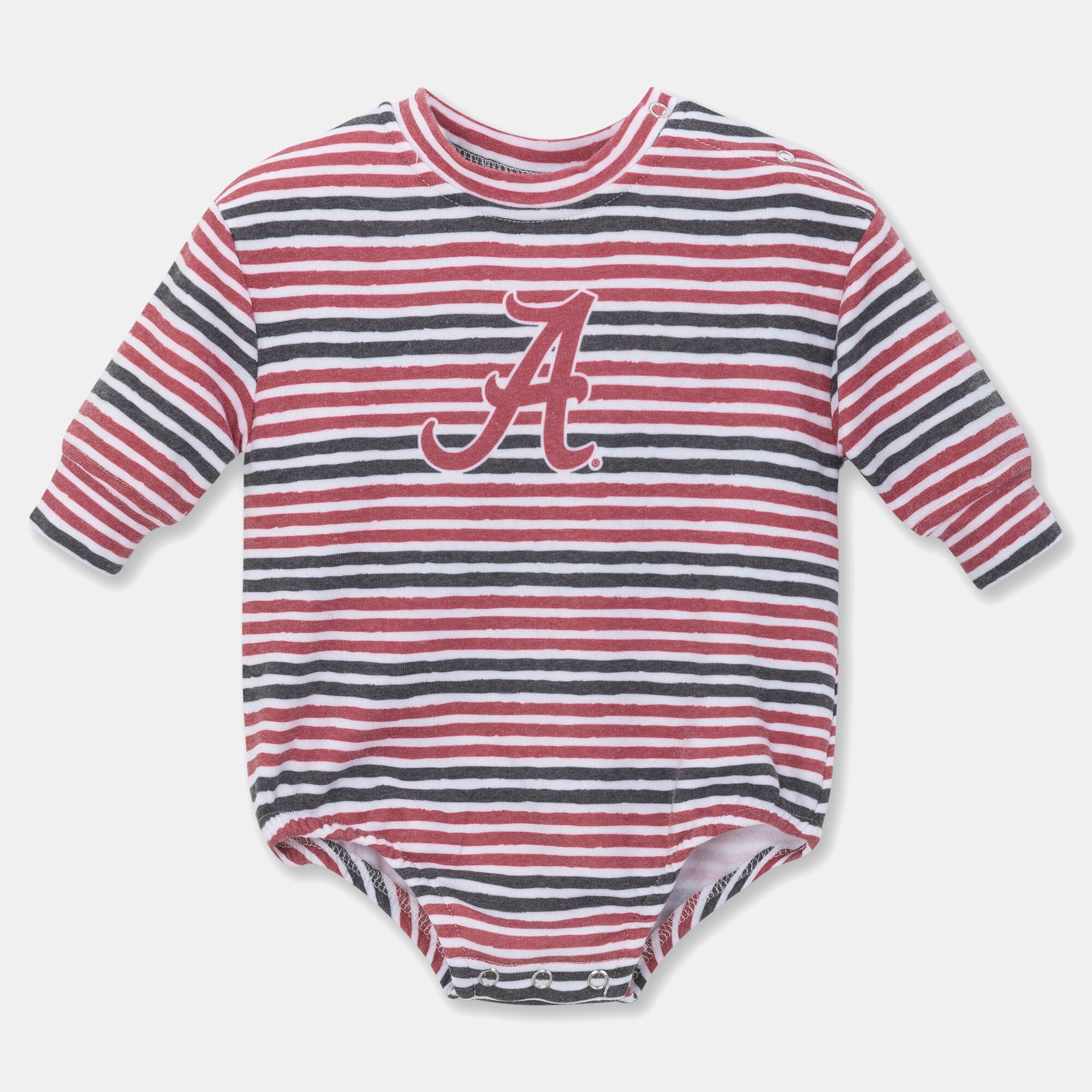 Newborn & Infant ZooZatz Crimson Alabama Tide Cozy Fleece Bodysuit