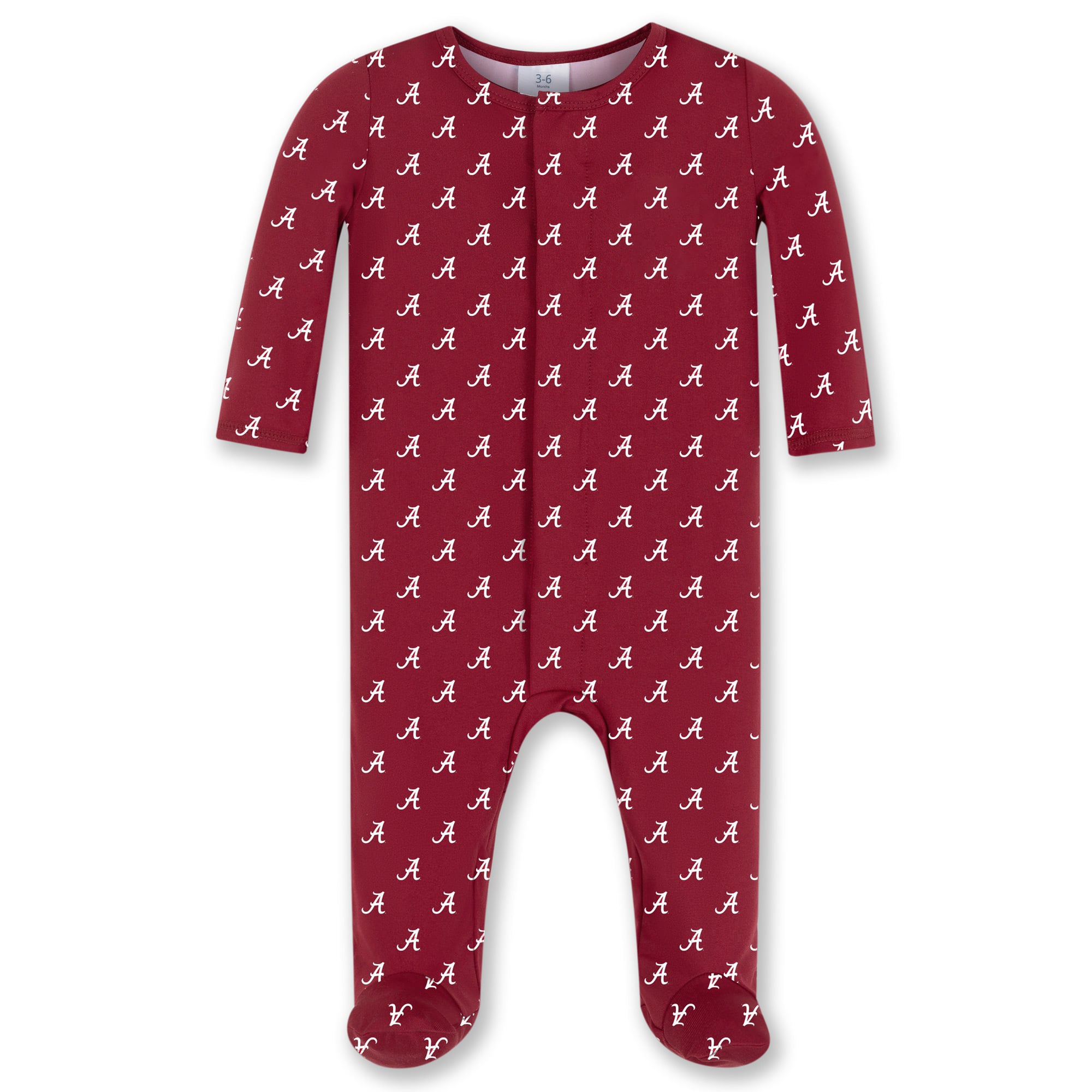 Grenouillère à fermeture magnétique ZooZatz Crimson Alabama Tide pour nouveau-nés et nourrissons