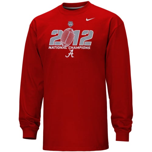 Nike Alabama Crimson Tide Youth 2012 National Champs Trophy Long
