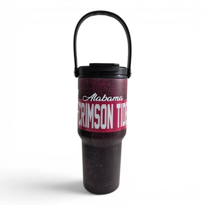 Alabama Crimson Tide Pegasus 24oz. Speckled Gradient Stainless Steel Dual Top Water Bottle
