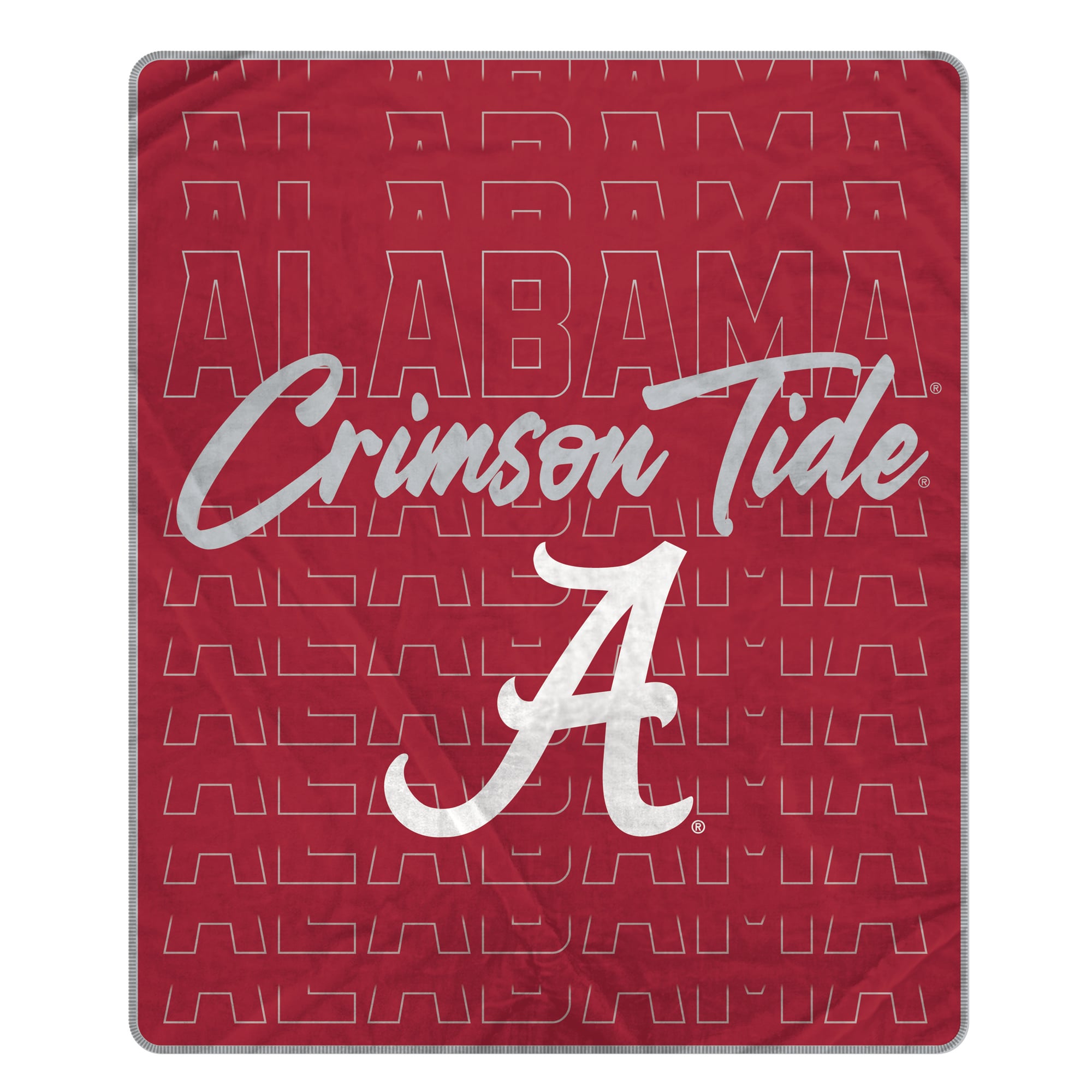 Pegasus Alabama Crimson Tide Echo Script Fade 50" x 60" Ultra Soft Throw Blanket