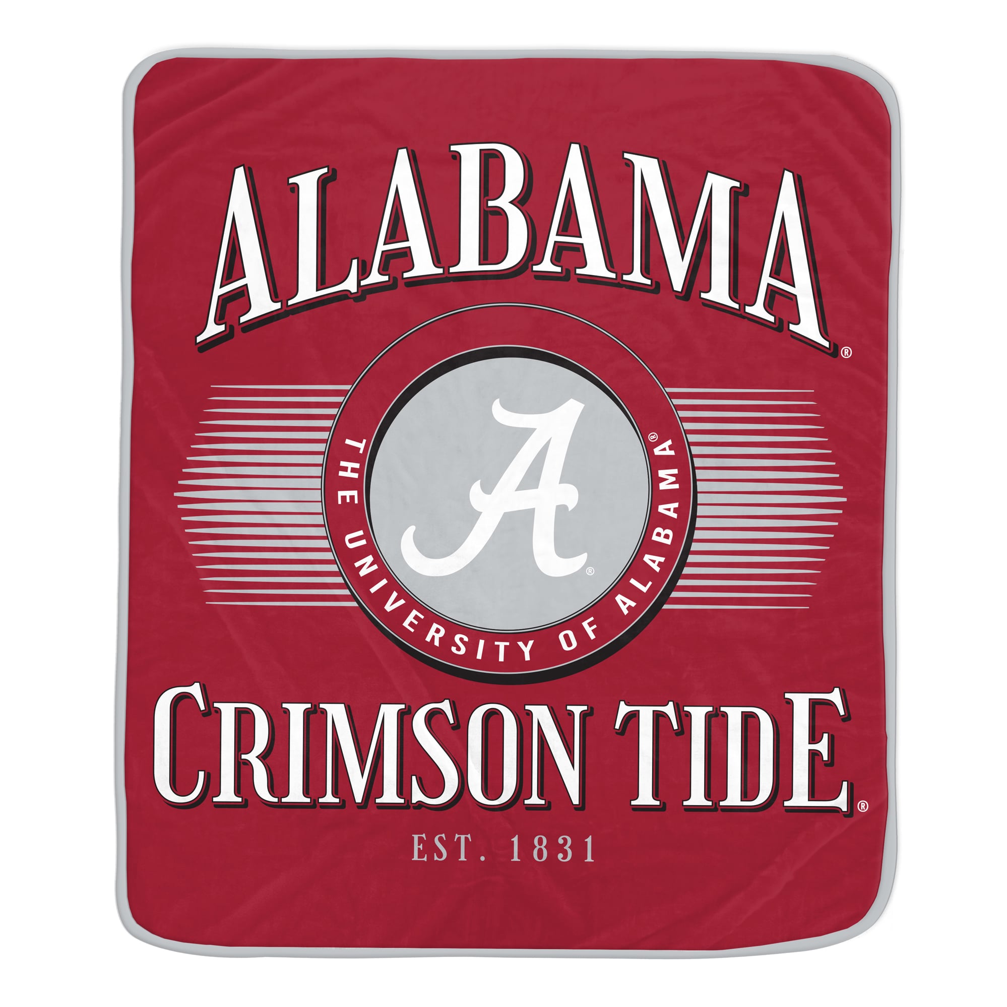 Couverture Pegasus Alabama Crimson Tide Spotlight Arch 60" x 70" ultra douce