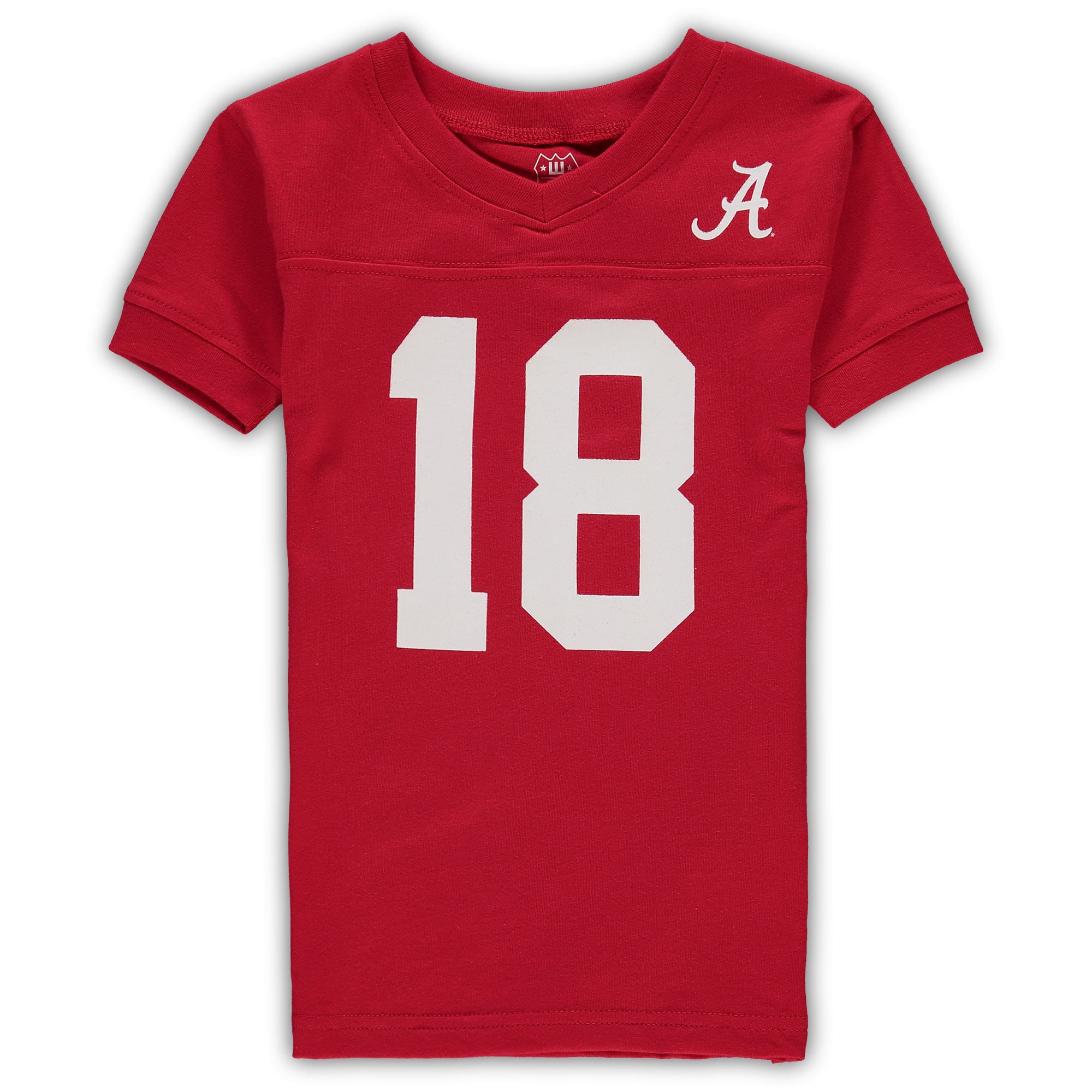 Ensemble pyjama à col en V Wes & Willy Crimson Alabama Tide pour enfants d'âge préscolaire