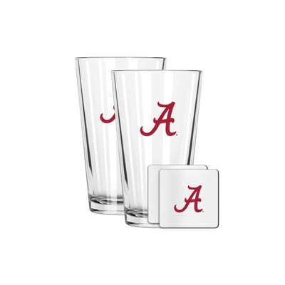 Alabama Crimson Tide The Memory Company 16oz. Pint Glass and Coaster Set