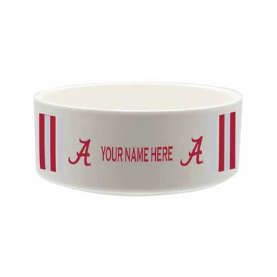 Alabama Crimson Tide The Memory Company 35oz. Personalized Ceramic Pet Bowl