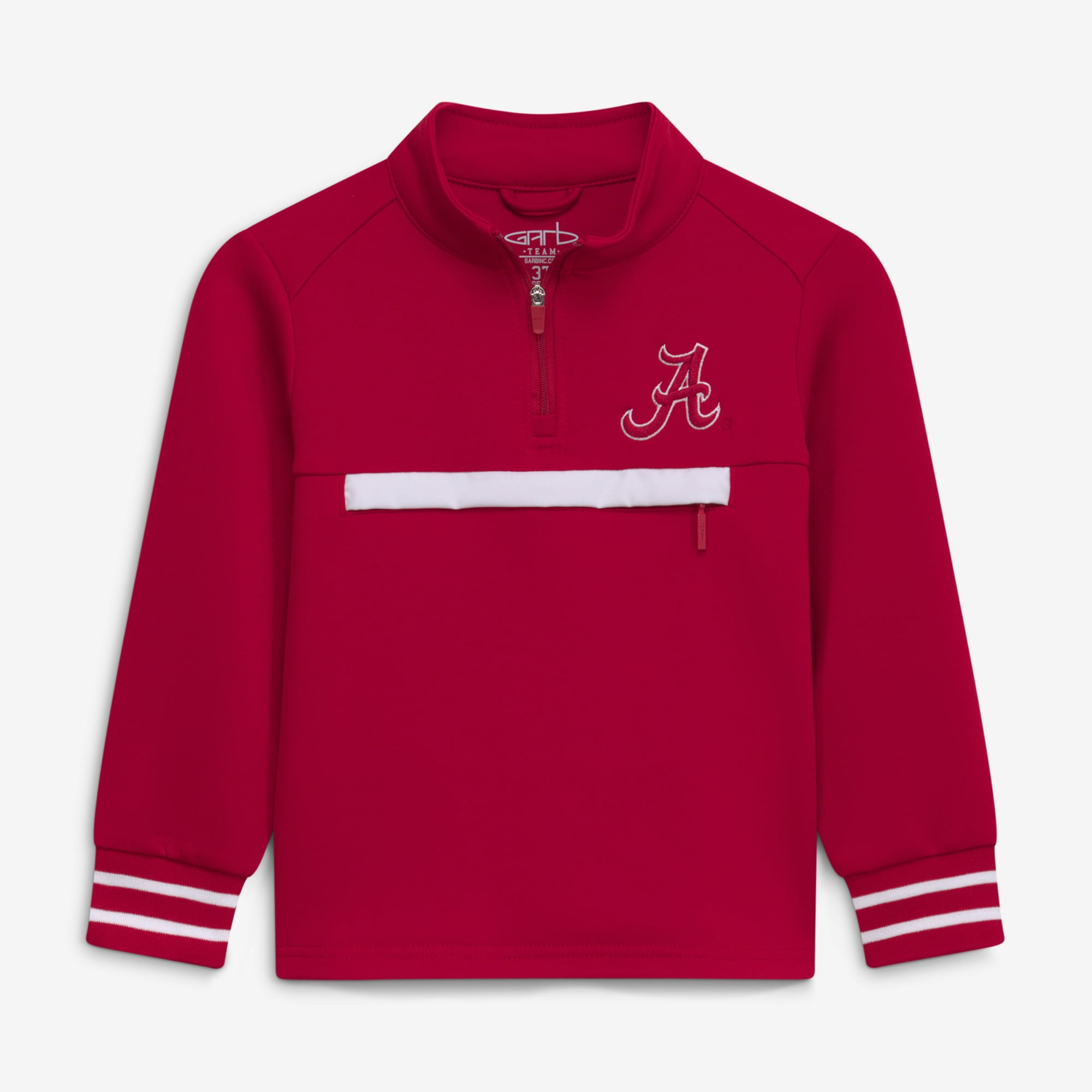 Toddler Garb Crimson Alabama Tide Atlas Quarter-Zip Tri-Blend Pullover